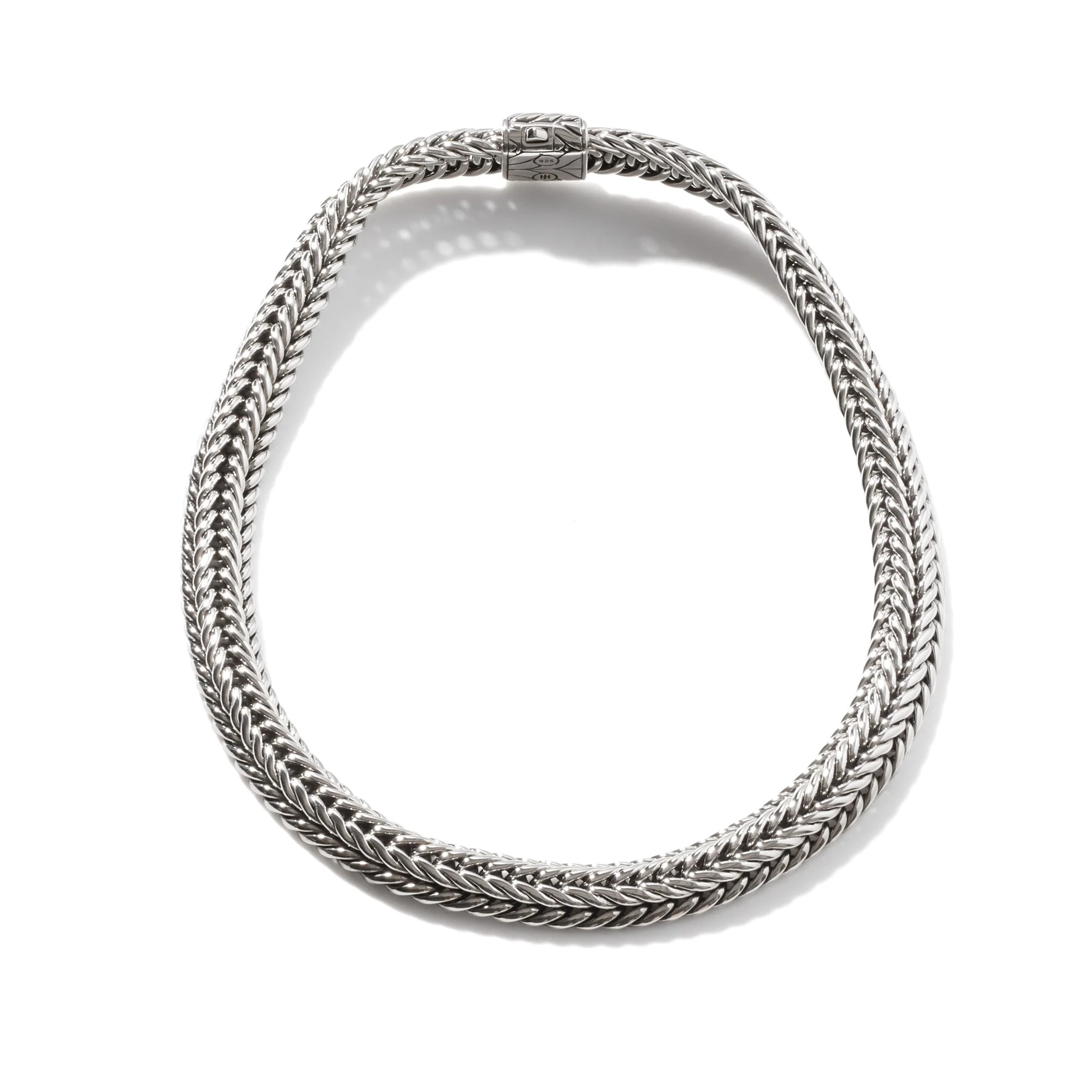 Icon Chevron Necklace, Sterling Silver, 12MM - 1