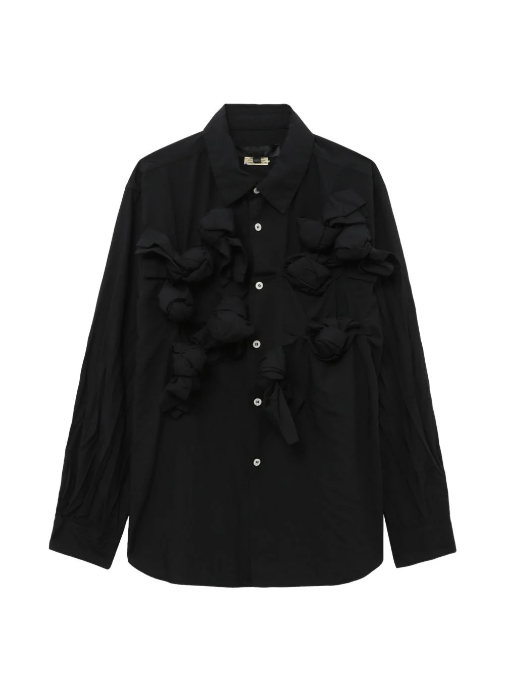knotted button shirt - 1
