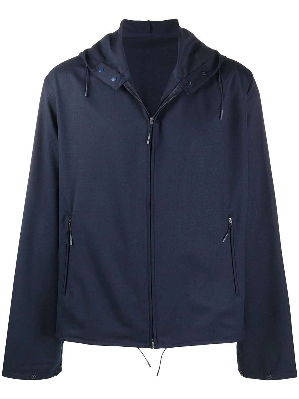 hooded zip-up track jacket - 1