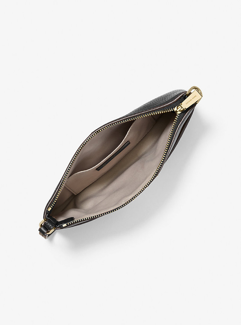 MICHAEL KORS Jet Set Medium Pebbled Leather Wristlet outlook