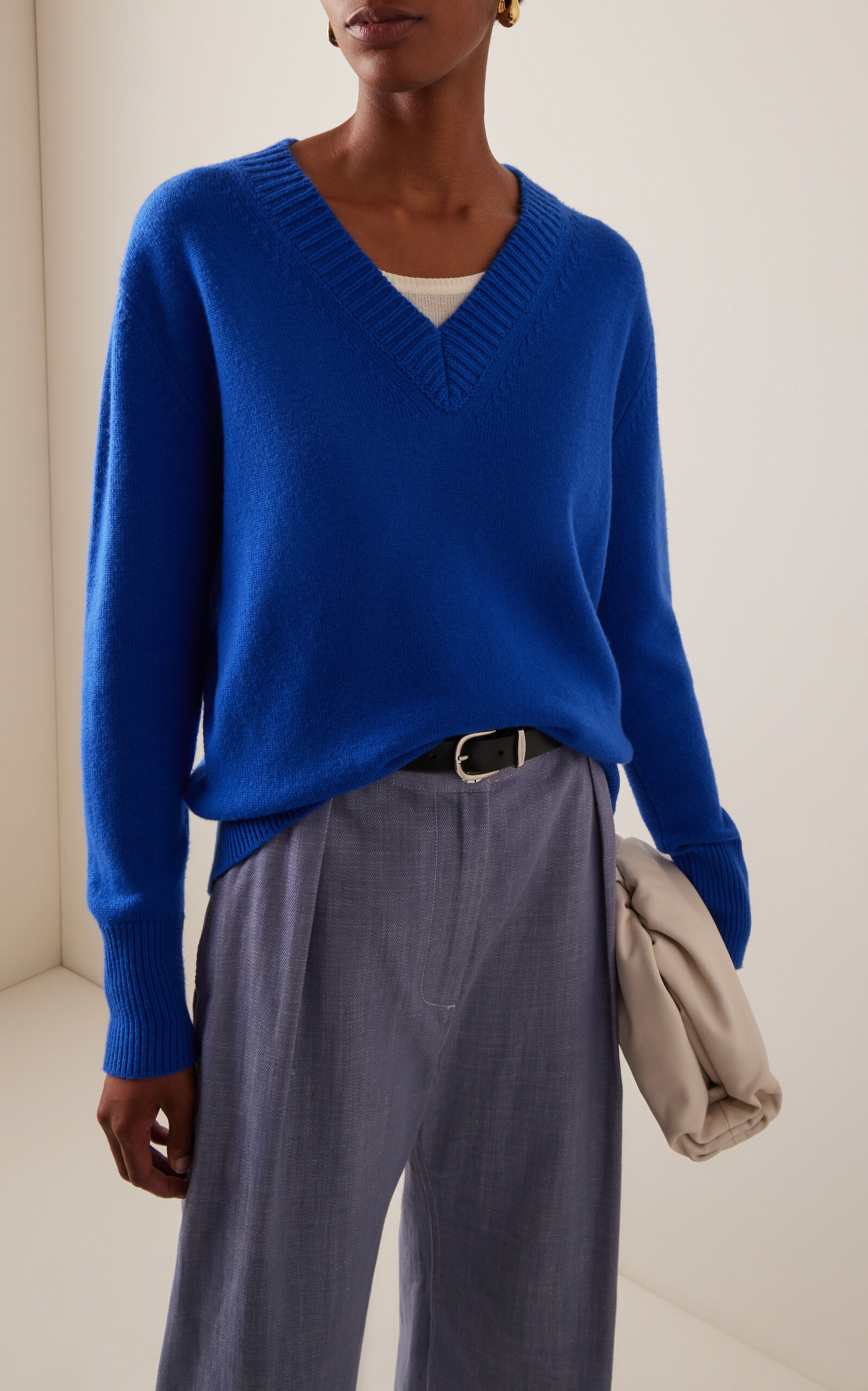 Wool-Cashmere Sweater blue - 3