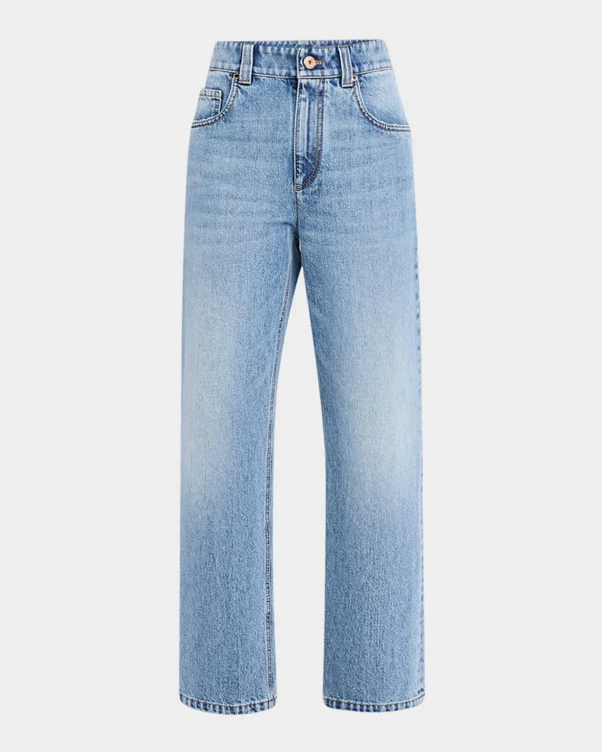 High-Rise Straight Jeans - 1