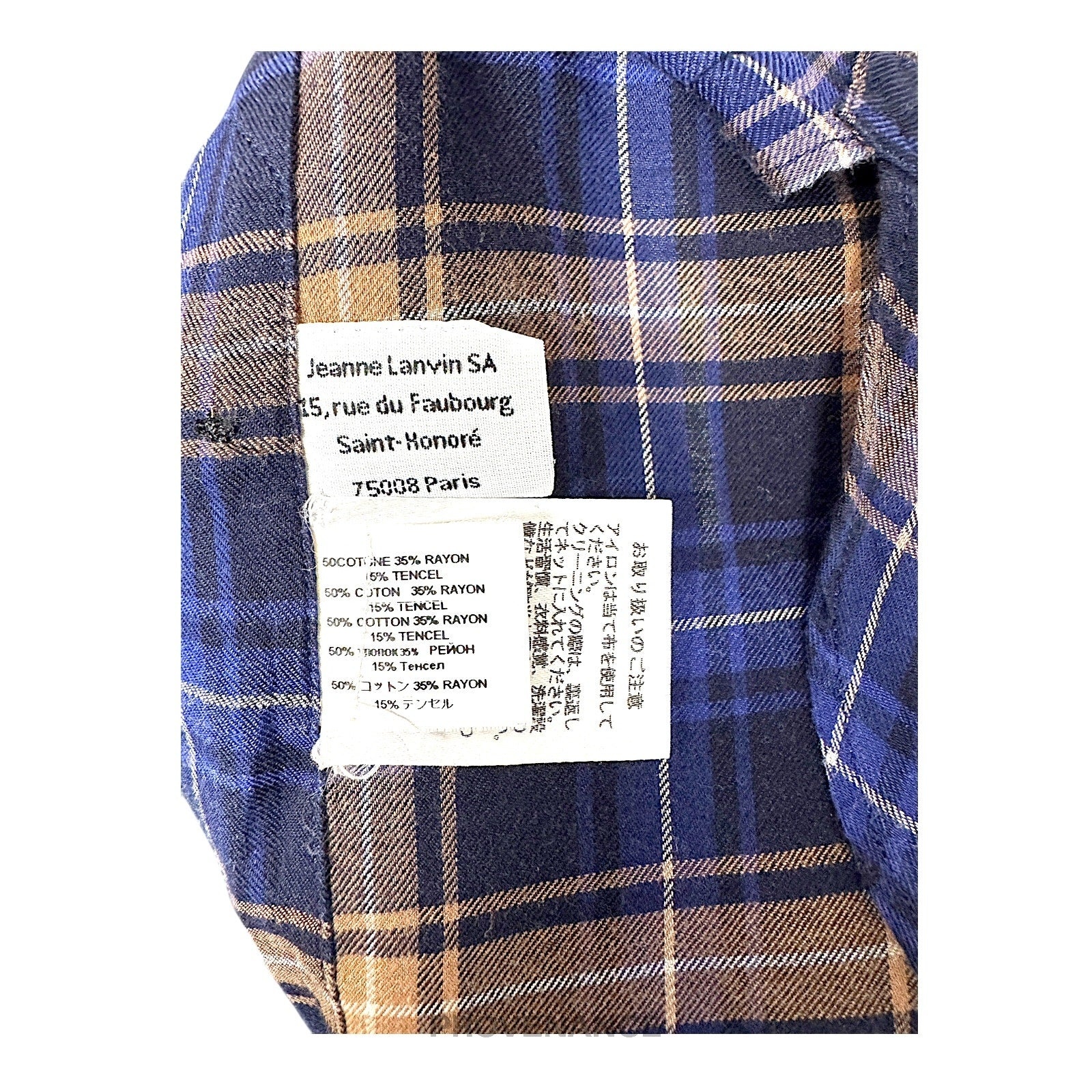 Lanvin Patchwork Flannel Shirt - Multicolor Plaid 37 14.5 - 9