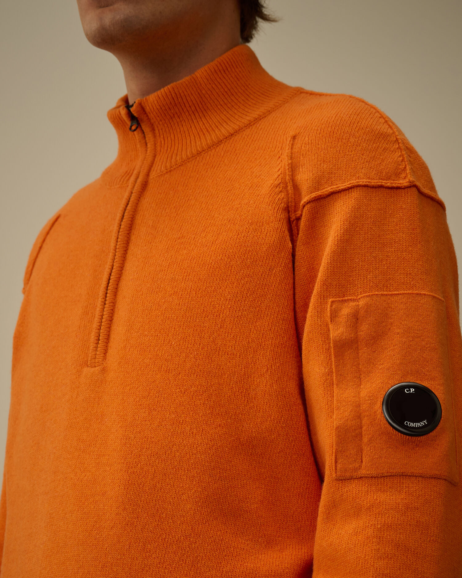 Lambswool GRS Half Zip Sweater - 5