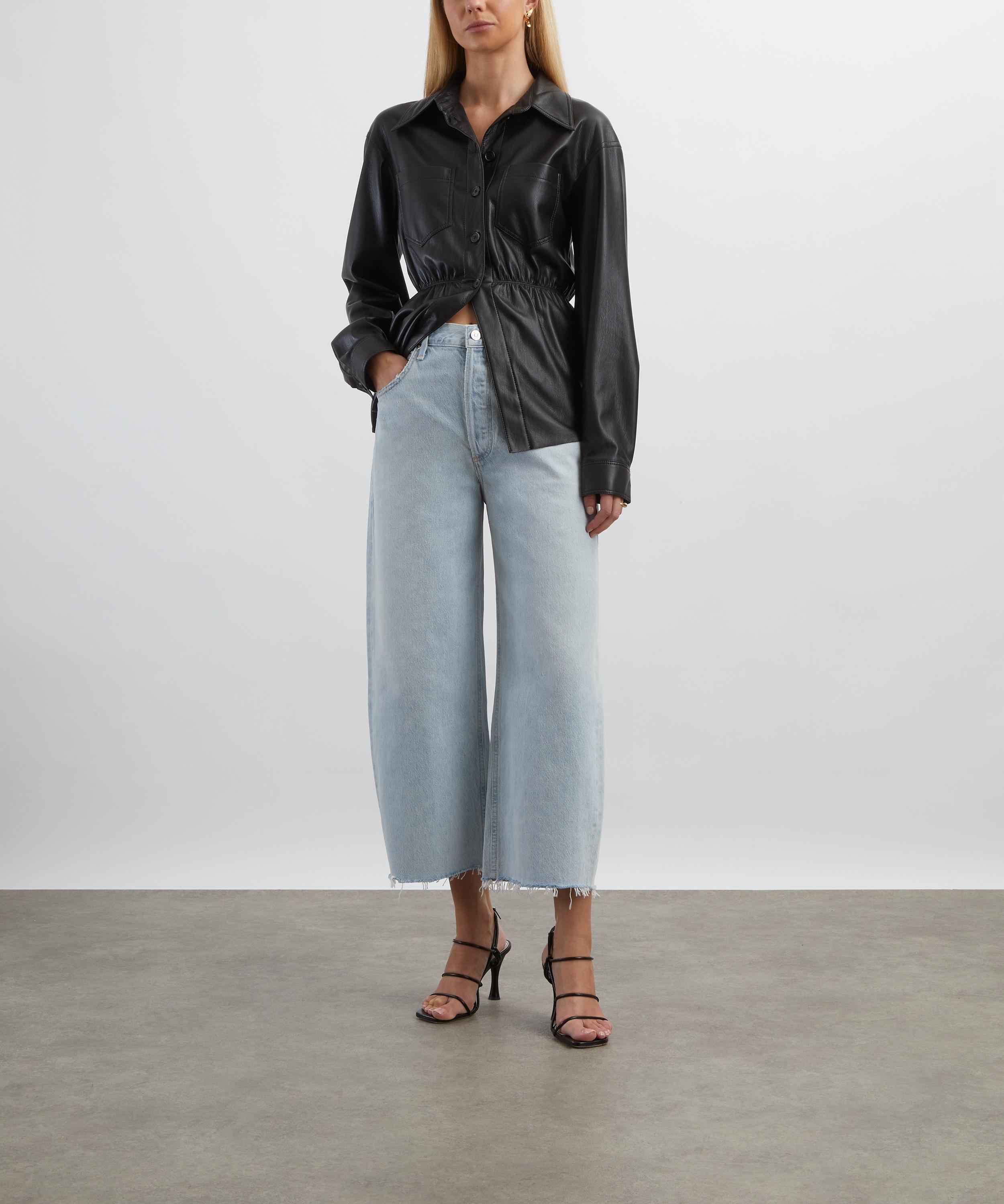 Ayla Raw Hem Crop Jeans in Sailor - 2