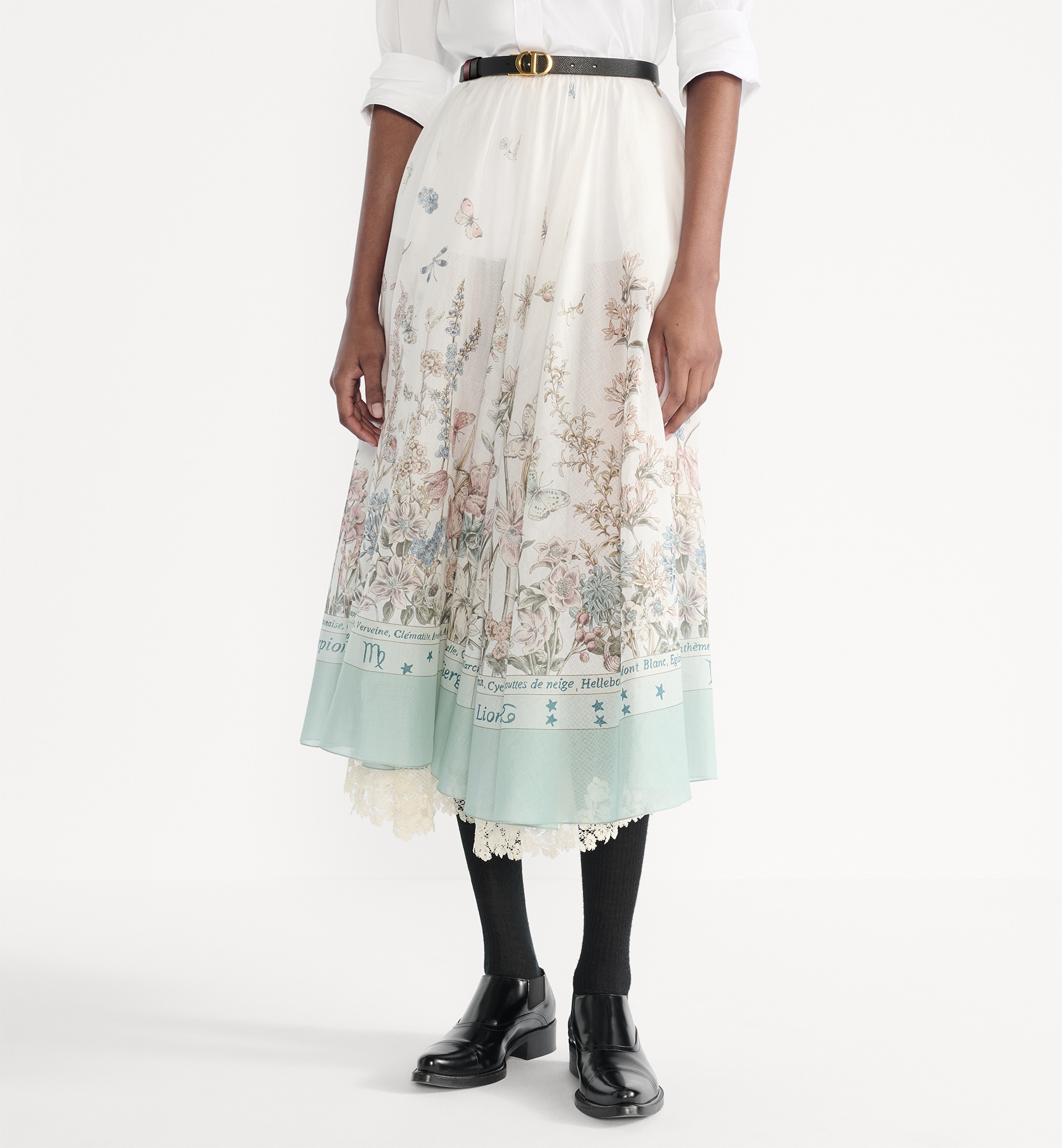Mid-Length Flared Skirt - 4