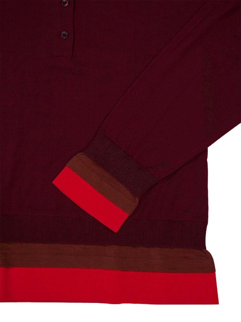 layered polo-neck top - 4