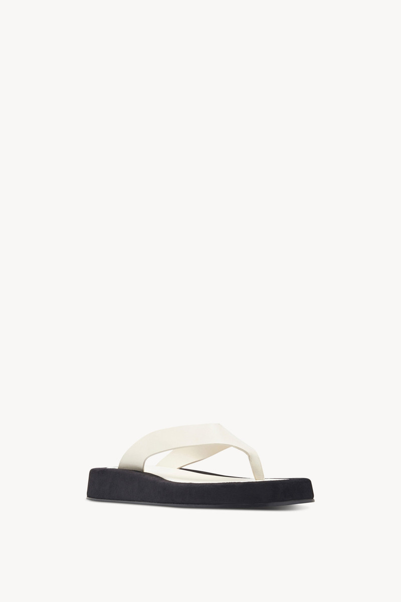 The Row Ginza Sandal in Suede outlook