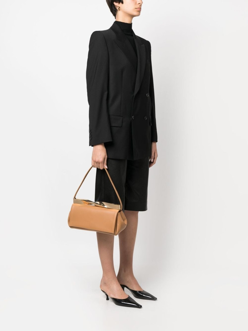 AQUAZZURA Twist leather clutch bag outlook