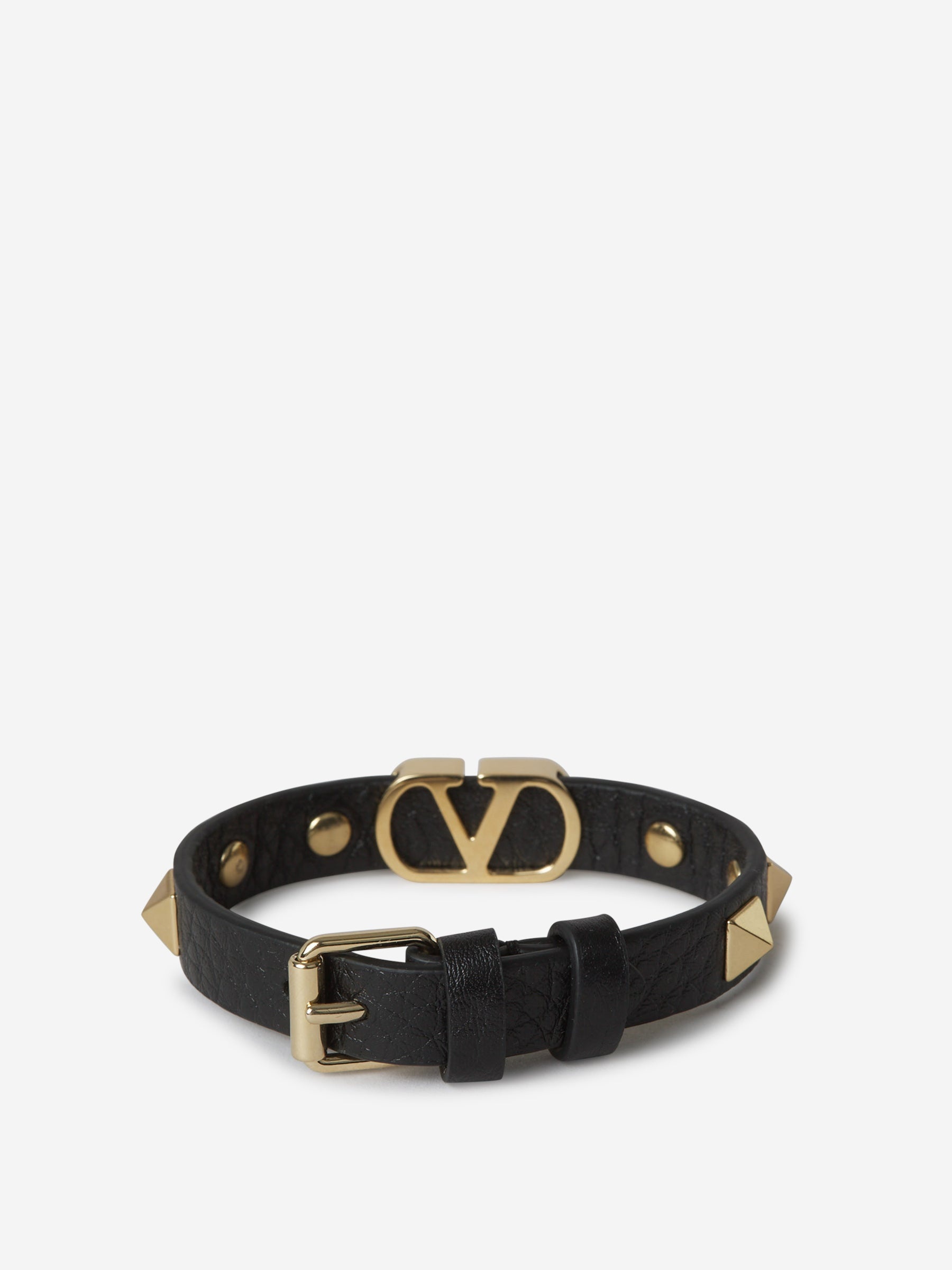 VLOGO SIGNATURE LEATHER BRACELET - 2
