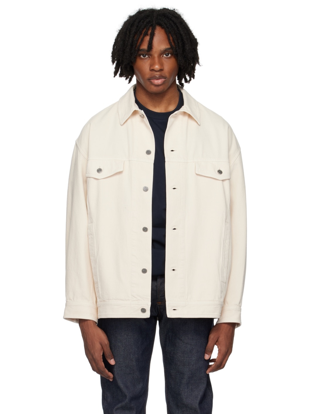 Beige Elvis Denim Jacket - 1