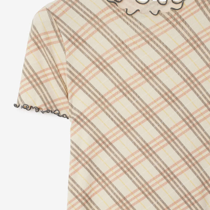 Check Stretch Cotton T-shirt 5