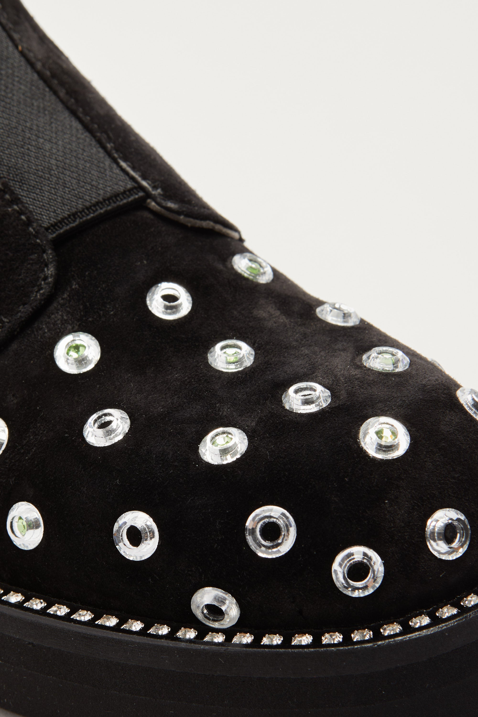 SUEDE DERBY SHOES WITH STUDS - 4