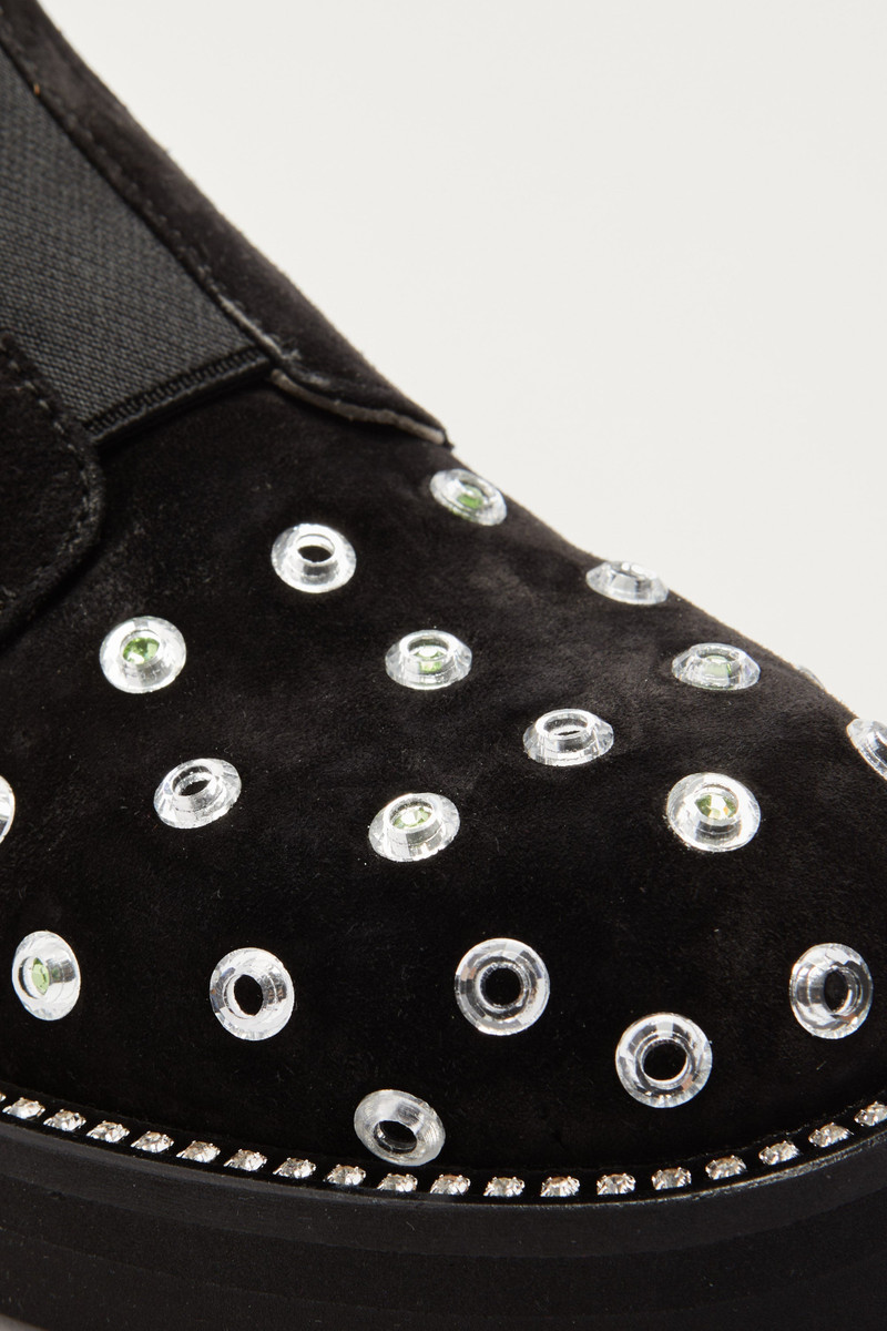 SUEDE DERBY SHOES WITH STUDS 4