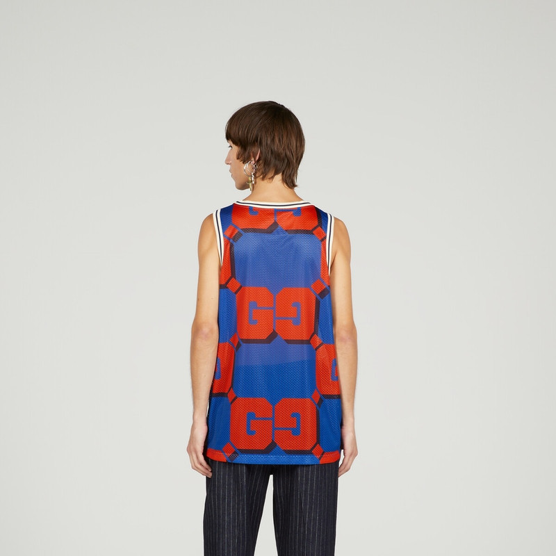 GG print mesh tank top 6