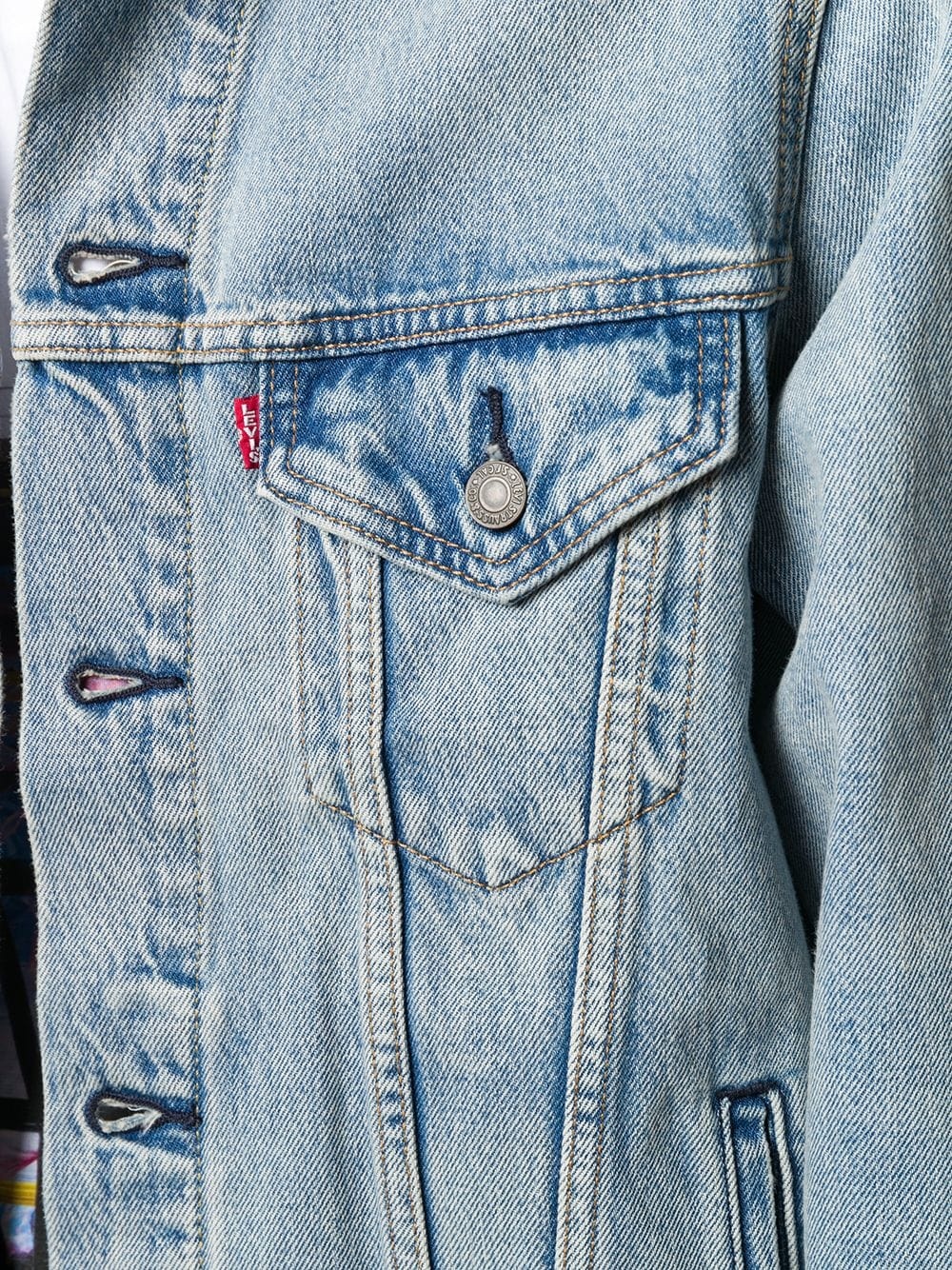 stonewashed denim jacket - 5