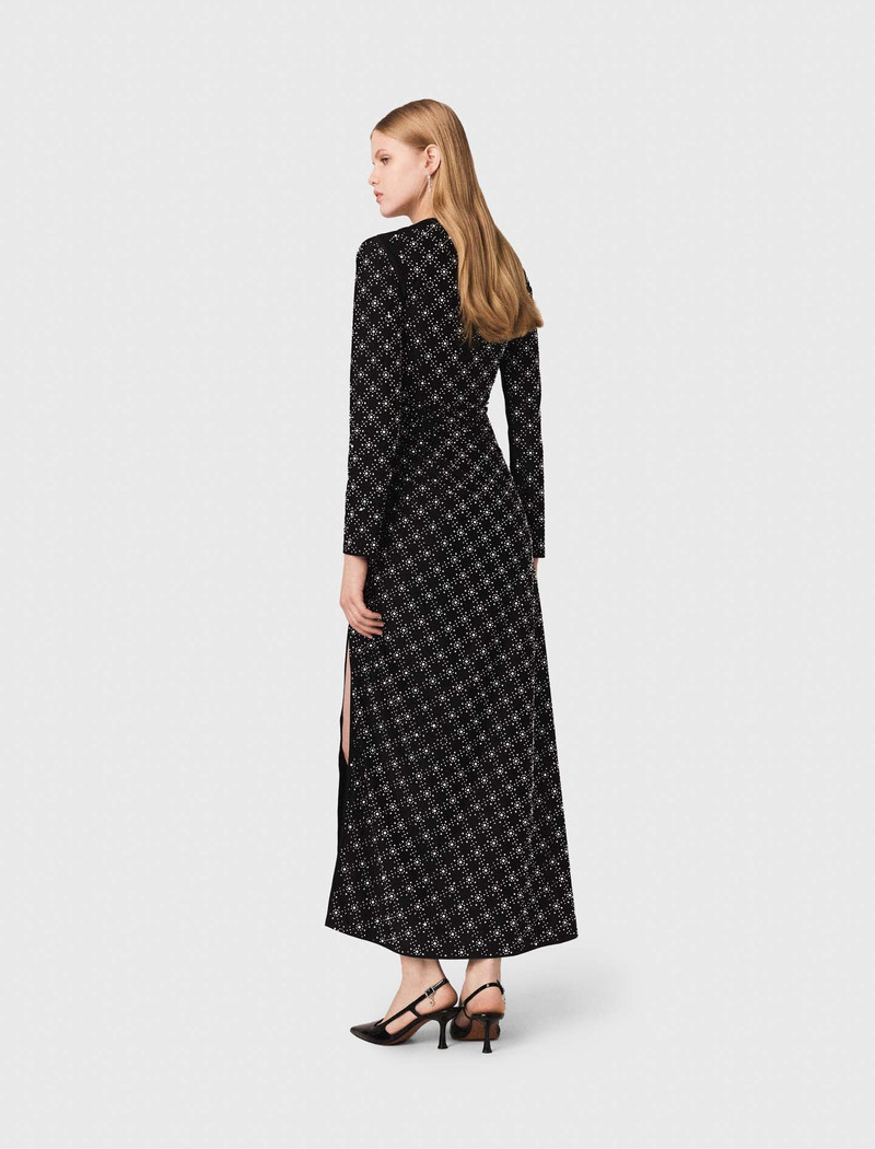 Beaded and rhinestone maxi dress 3