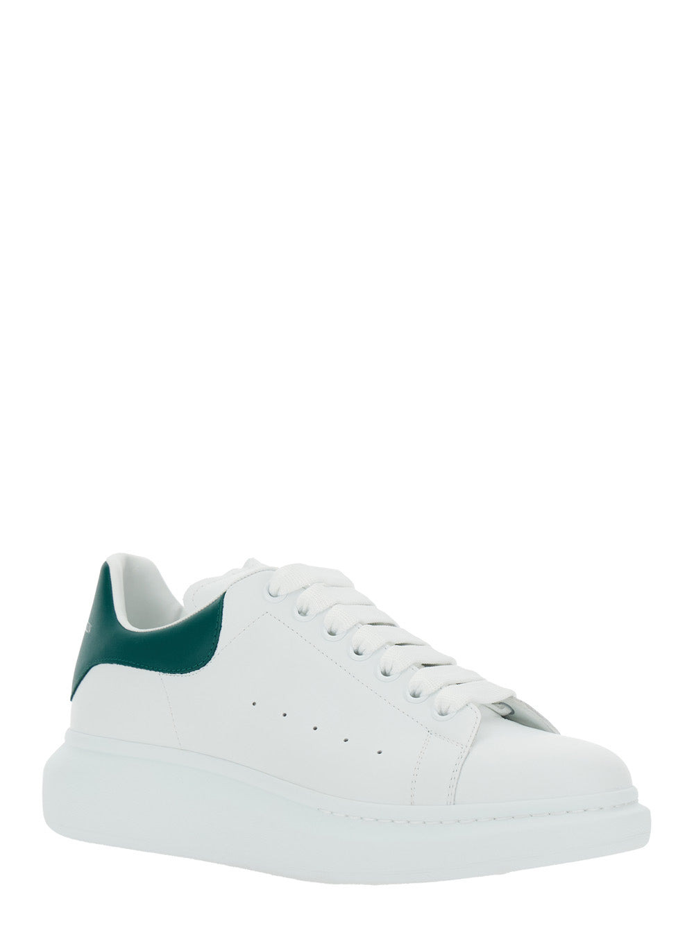 Alexander Mcqueen Men White Oversize Sneakers With Contrasting On The Heel In Leather Man - 2