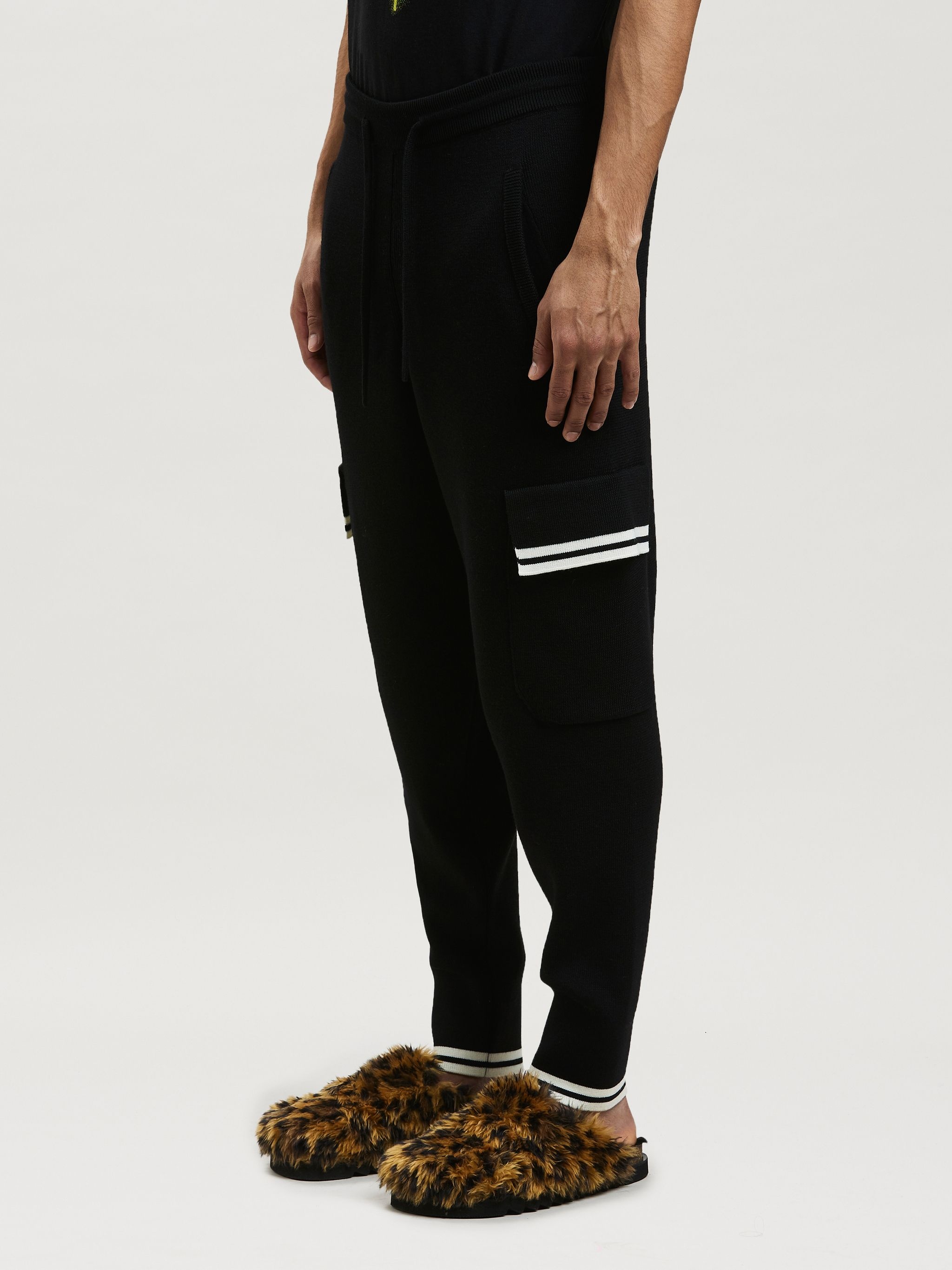 TRACK MINI BAND KNIT CARGO PANTS - 4