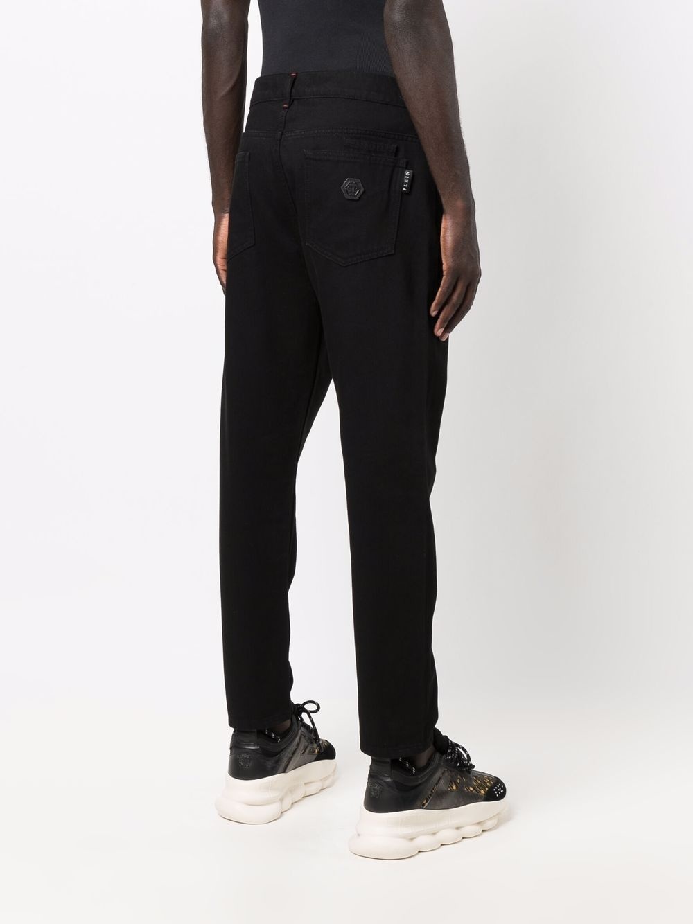 logo-patch detail trousers - 4