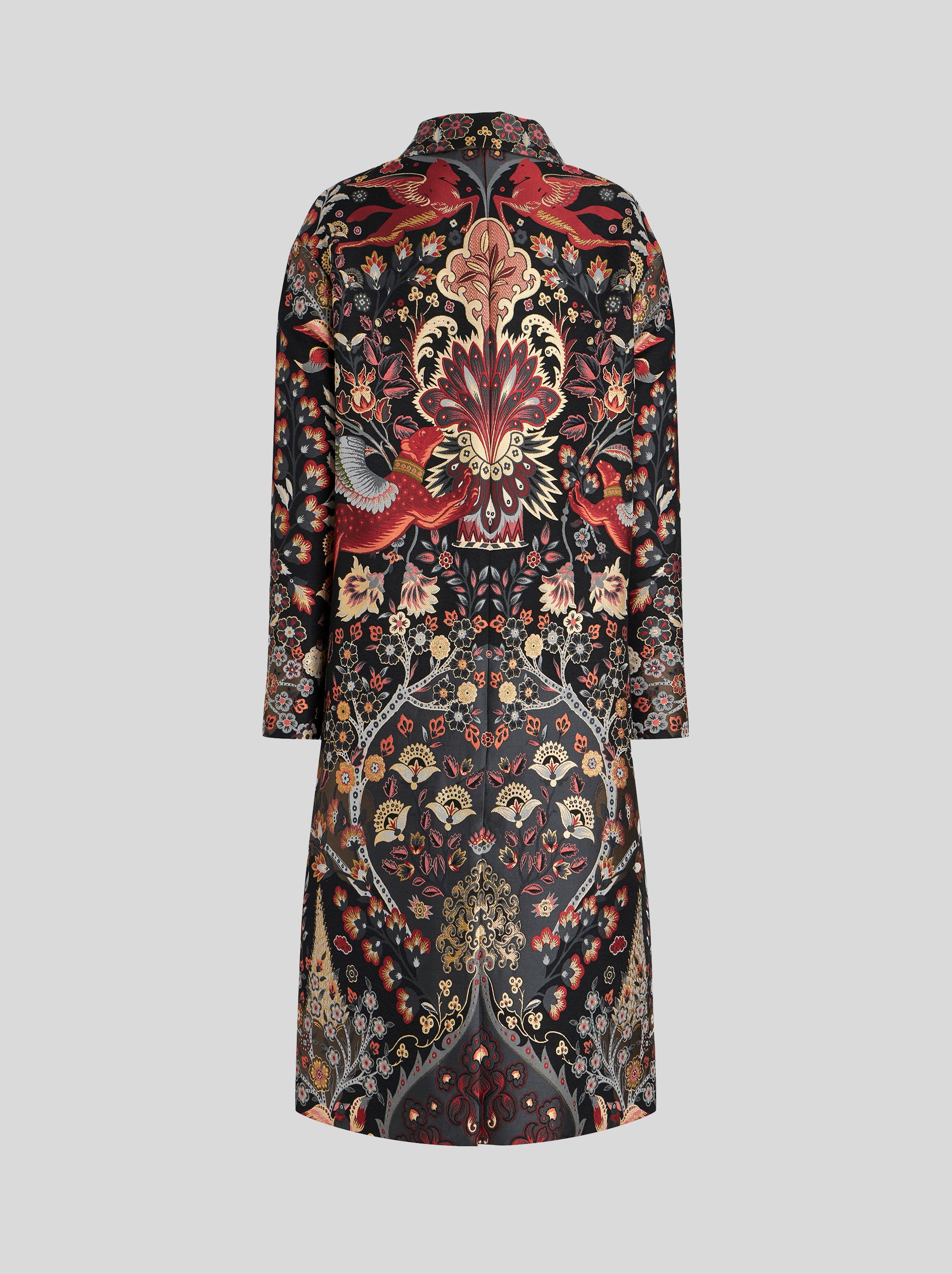 JACQUARD COAT WITH ORNAMENTAL DESIGNS AND PEGASO - 5