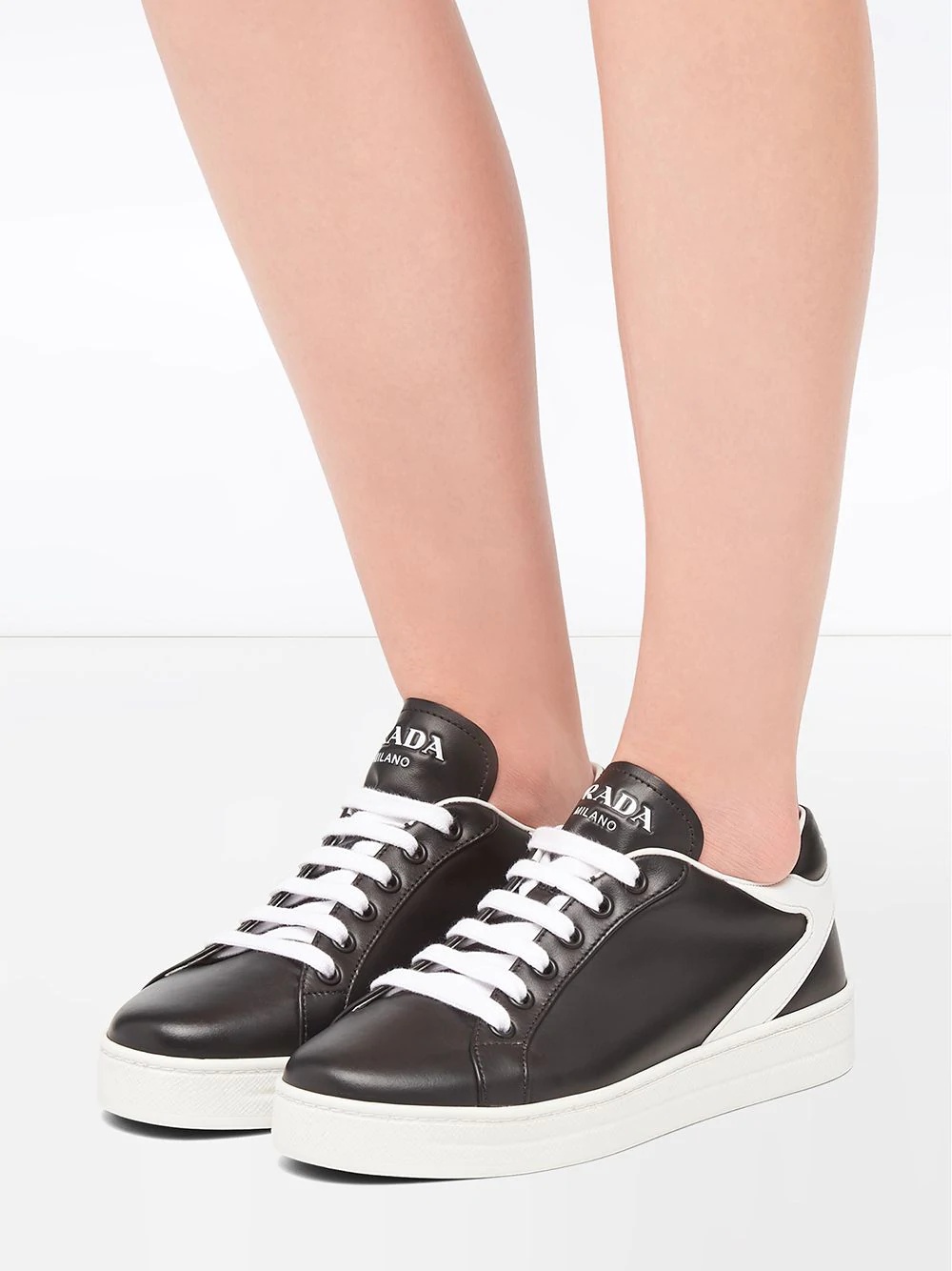 stitched detail low-top sneakers - 5