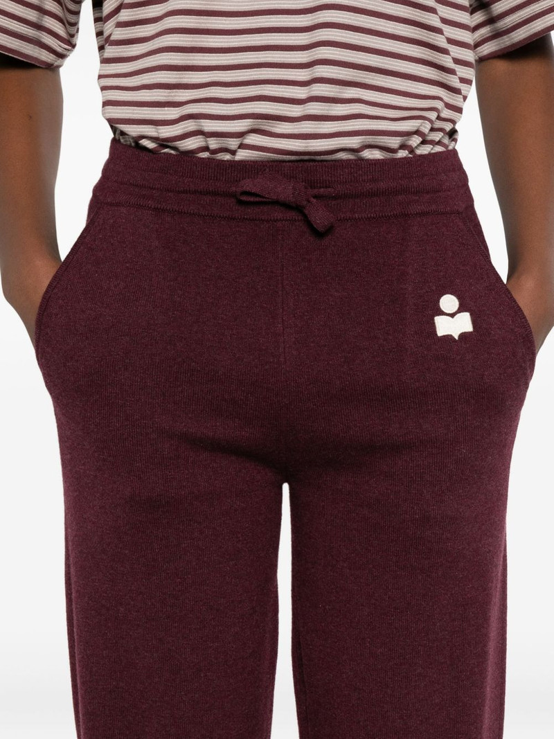 embroidered logo drawstring track pants 5