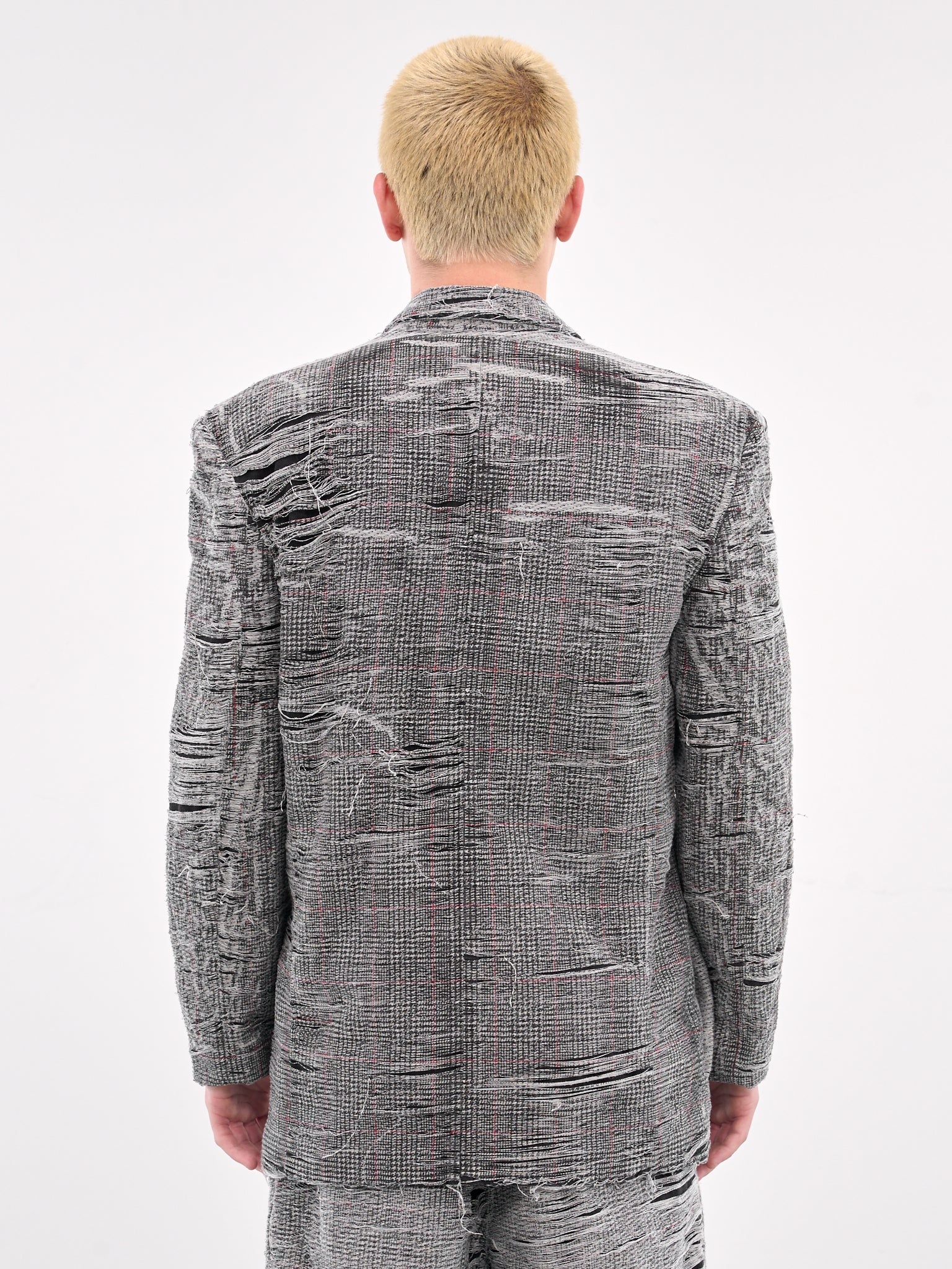 Distressed Double-Breasted Blazer - 3