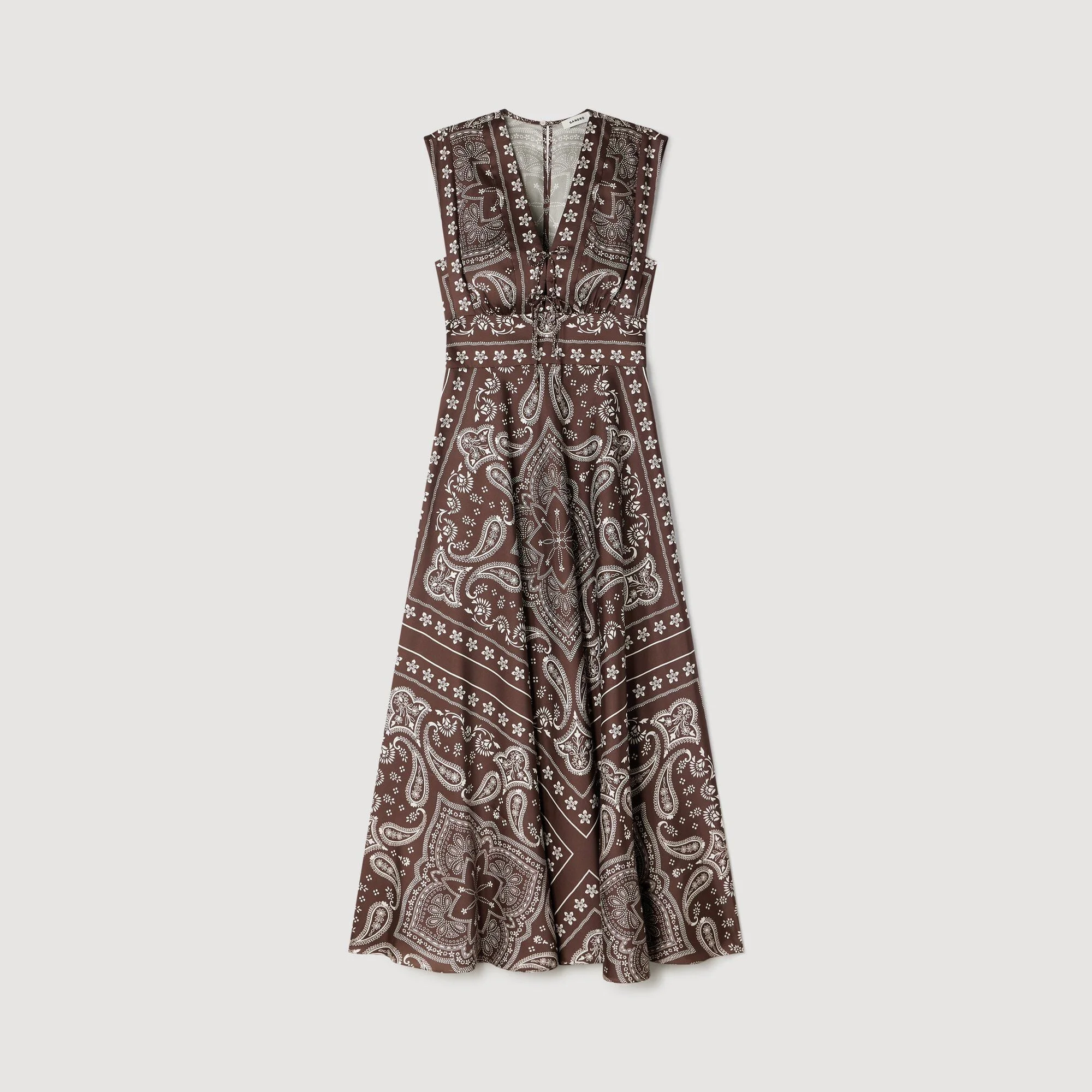 BANDANA-PRINT MAXI DRESS - 1