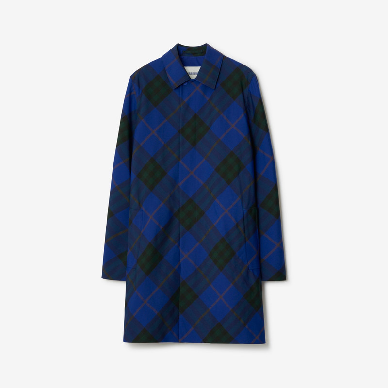 Mid-length Check Car Coat 1