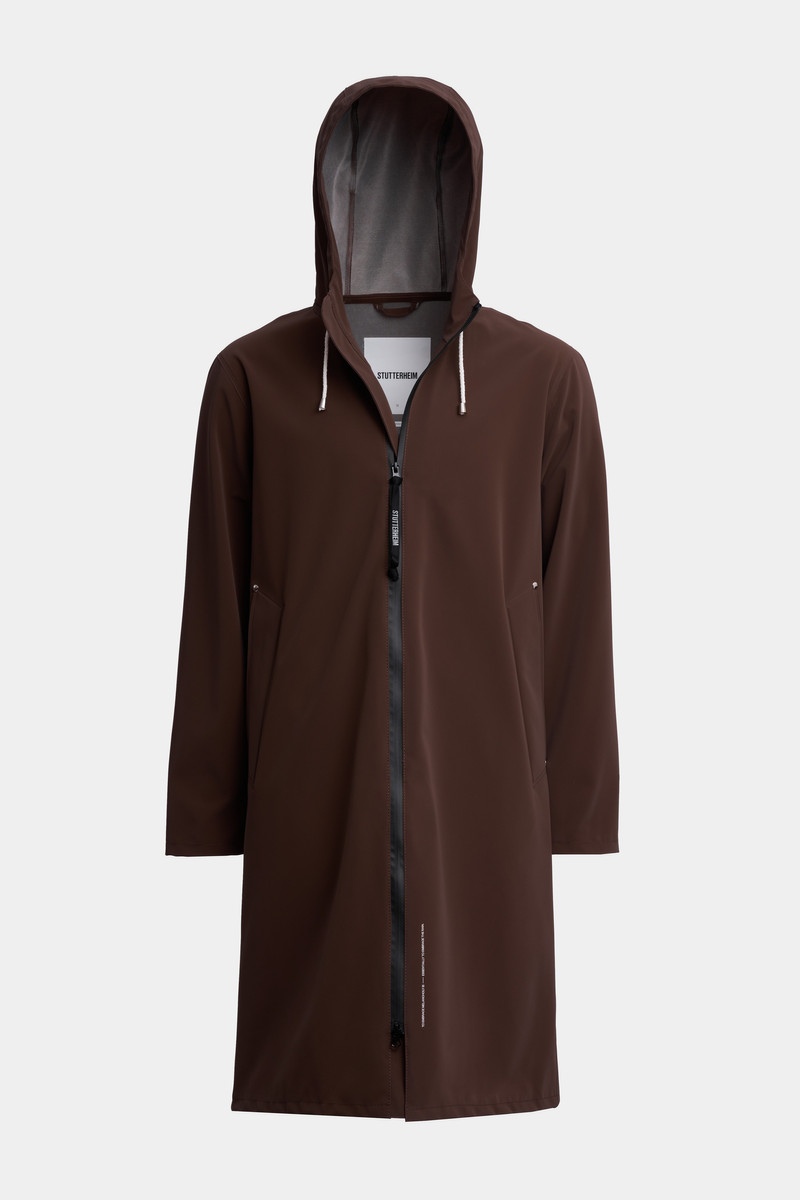 Camden Lightweight Matte Parka Dark Brown 6