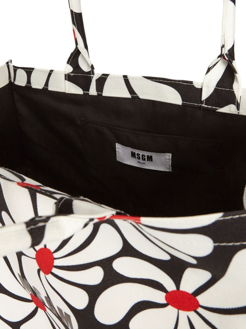 floral-print tote bag 5