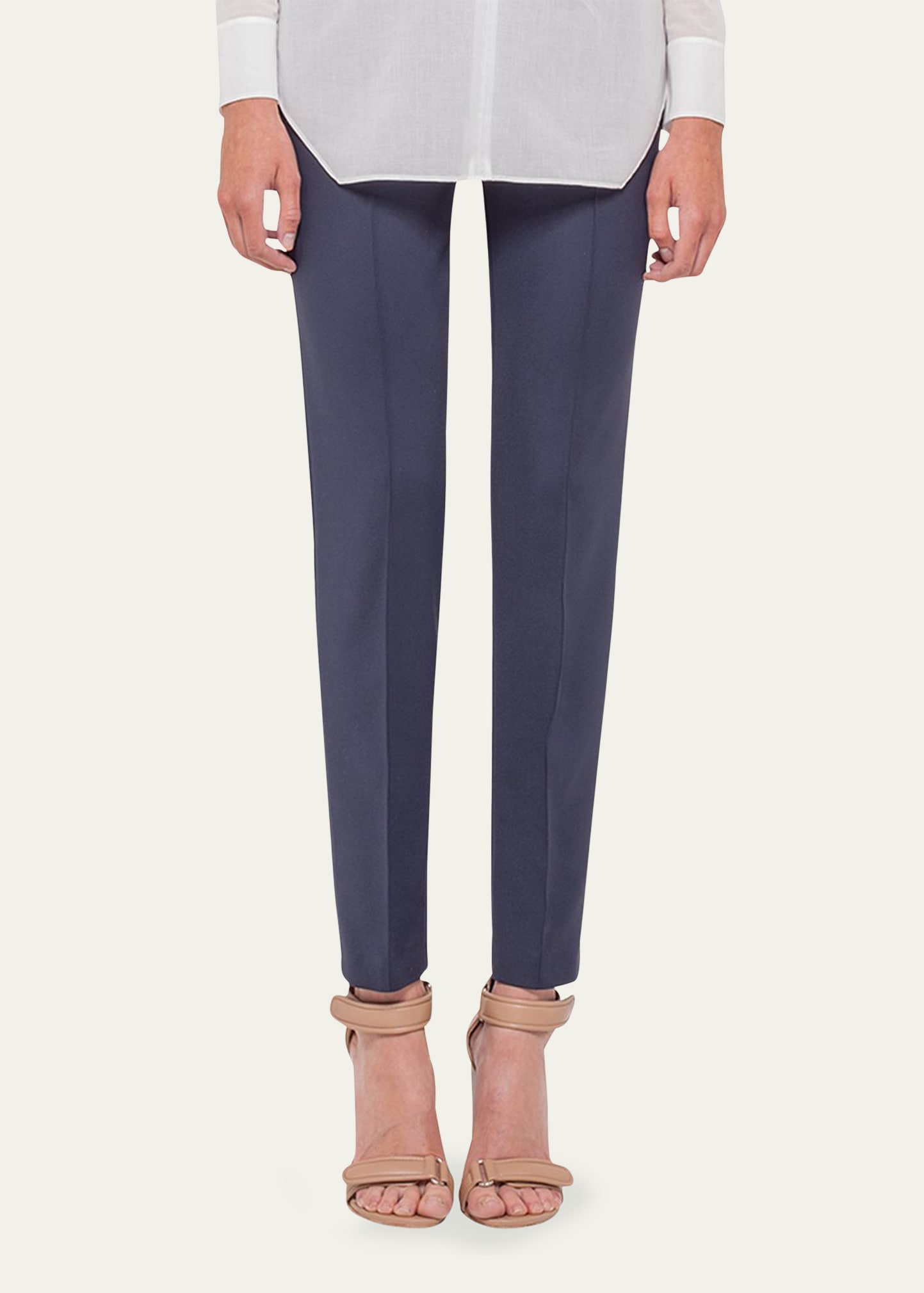 Melissa Silk Marocain Pants - 1