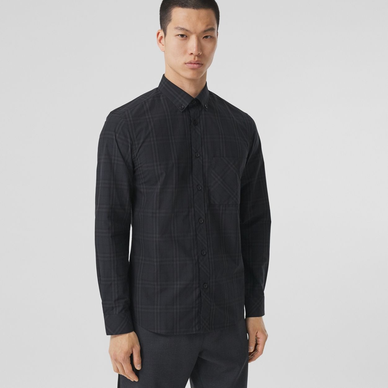 Check Cotton Poplin Shirt - 6