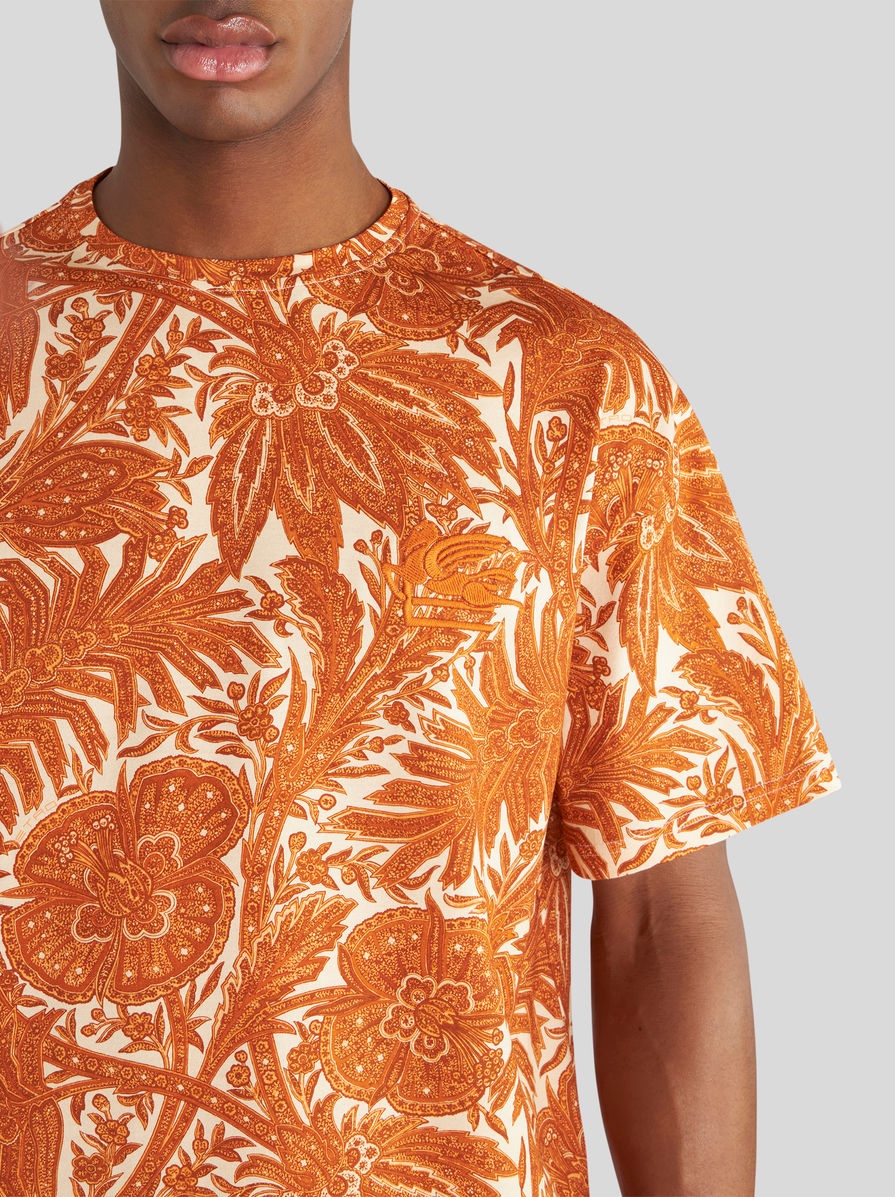 FOLIAGE PRINT JERSEY T-SHIRT - 3