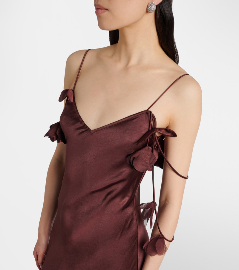 Embellished satin gown 4