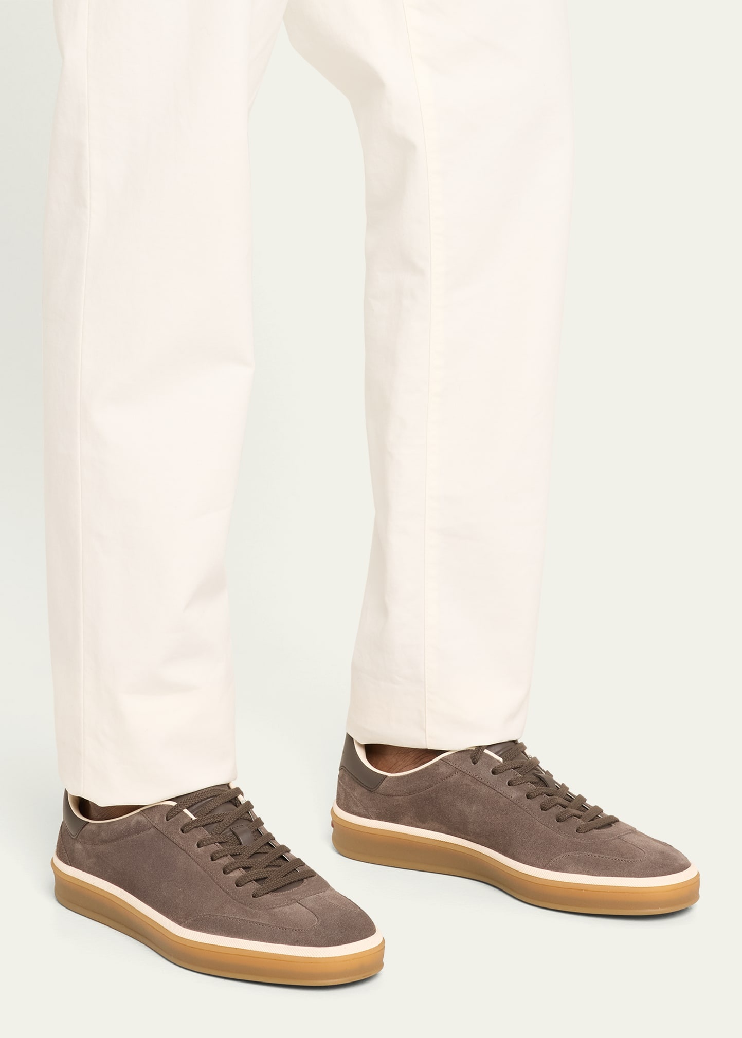 Men's Tennis Walk Suede Low-Top Sneakers - 2