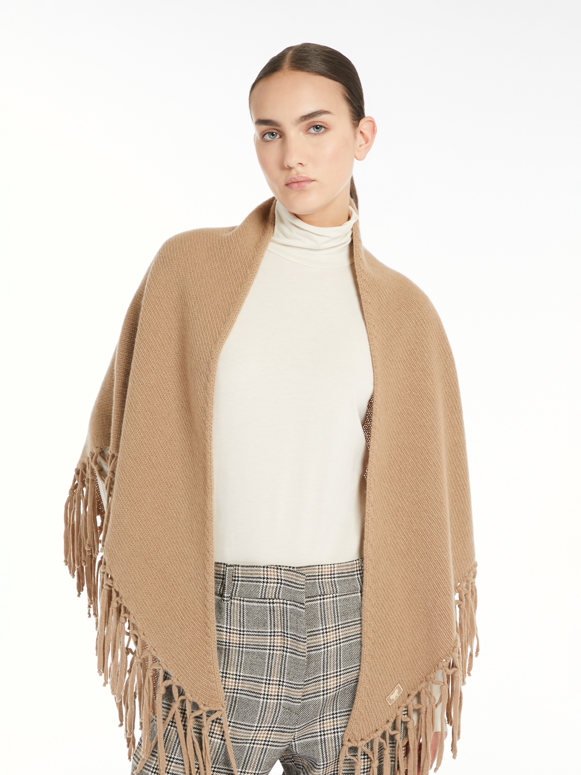 TORNADO Triangular wool shawl - 4