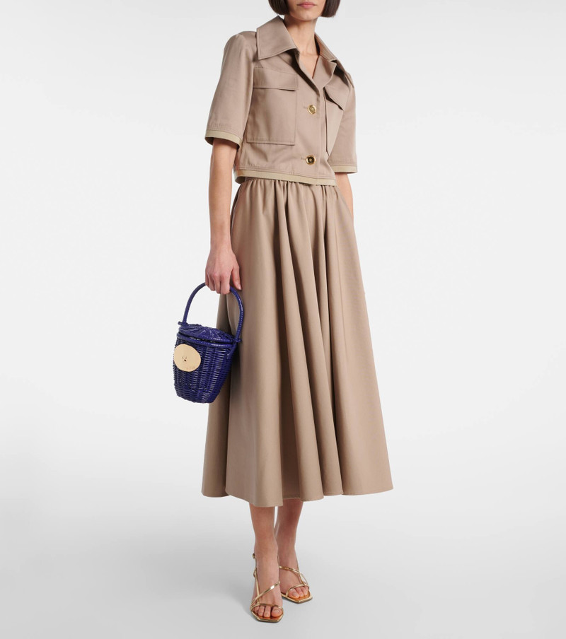 PATOU Iconic rattan bucket bag outlook