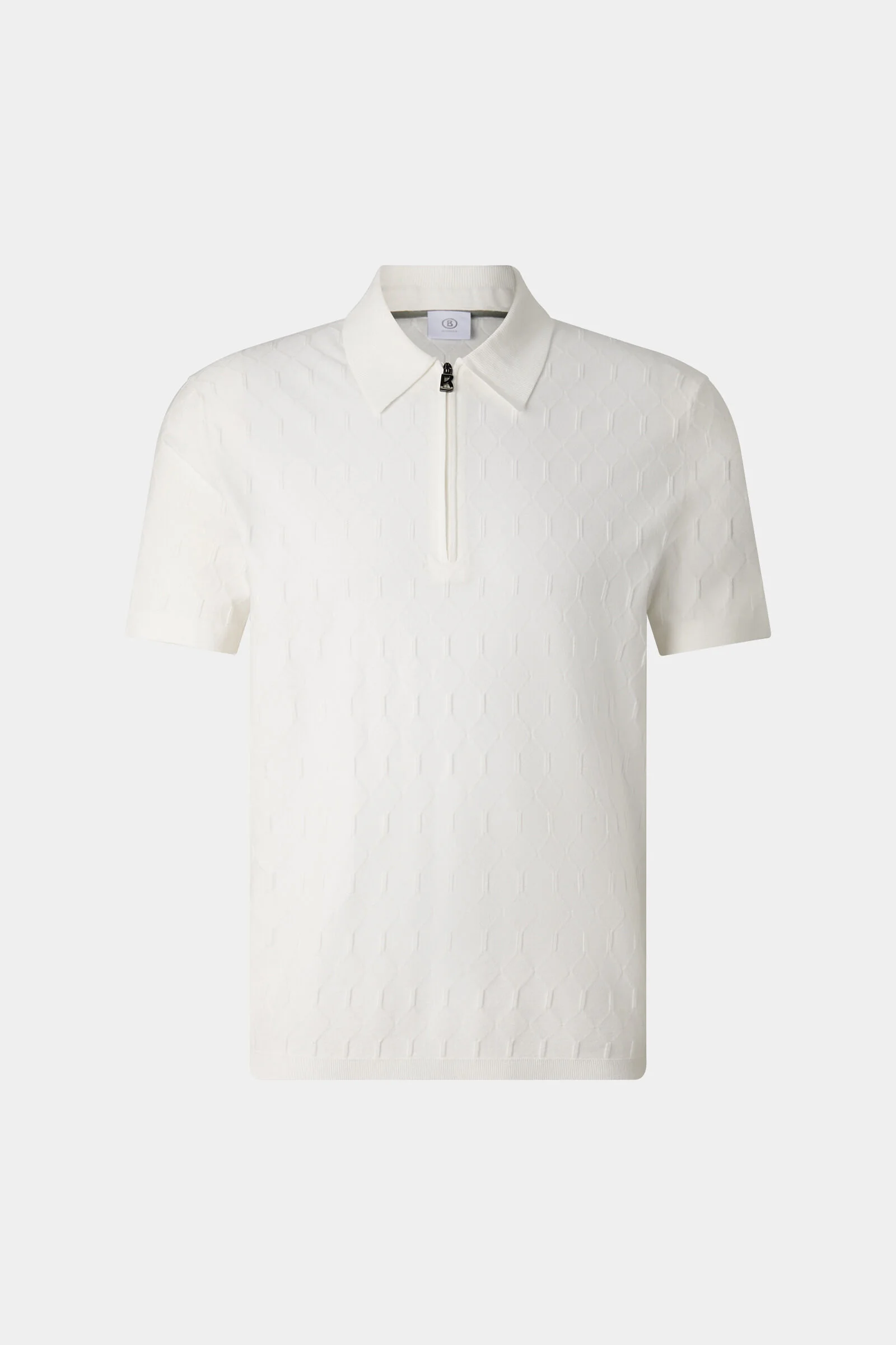 Maxim knitted polo shirt in Off-White - 1