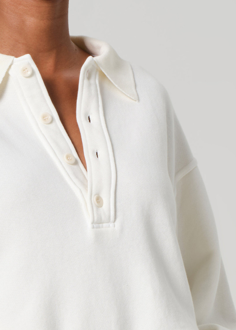 Remi cotton-blend jersey 스웨터 백색 5