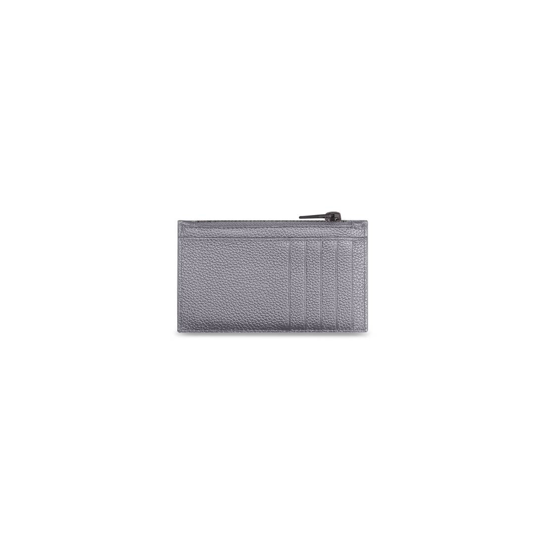 Men's Car Long Coin And Card Holder in Dark Grey - 2