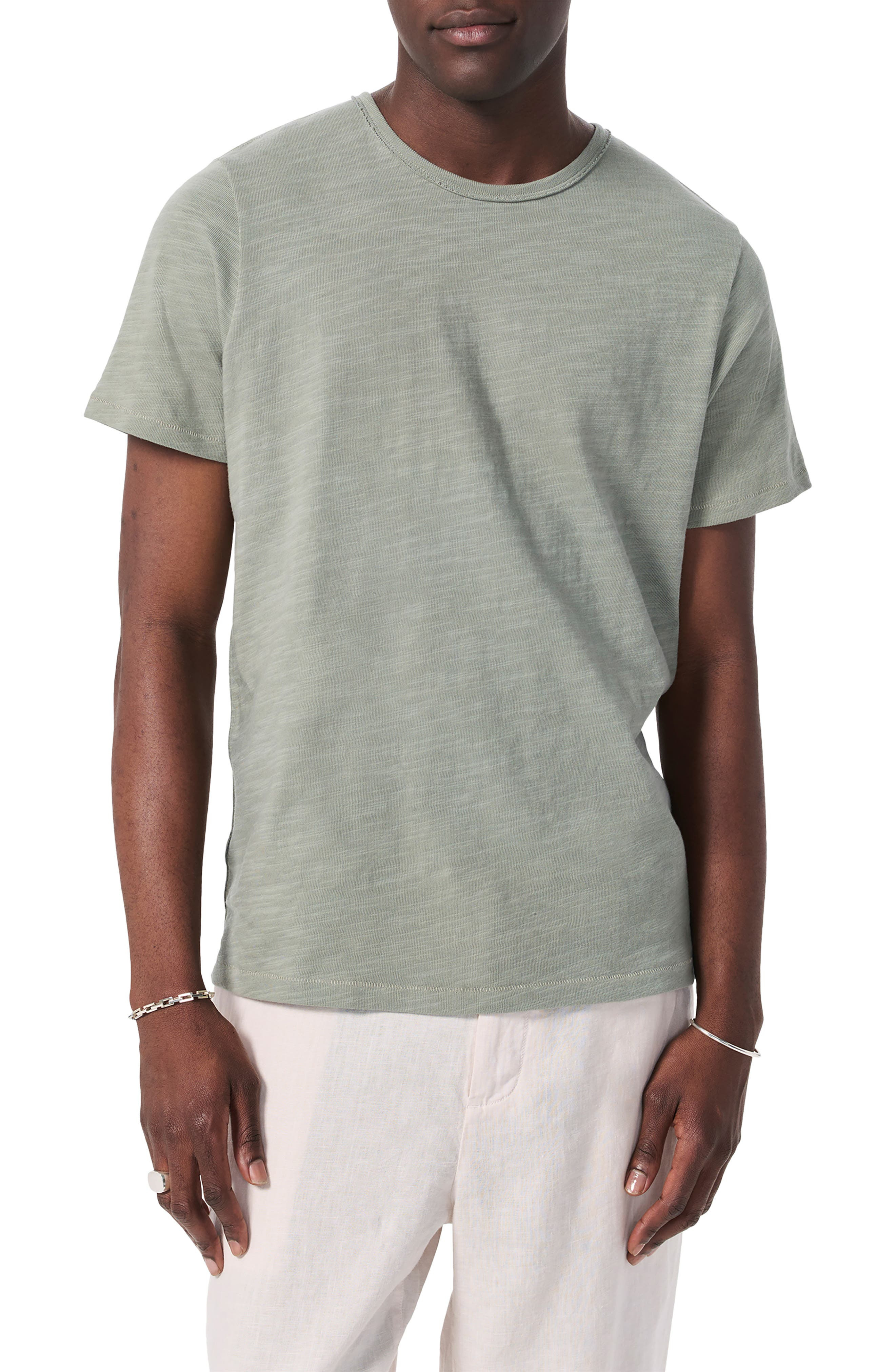 rag & bone Men's Classic Flame Slub Cotton T-Shirt in Leaf Grey at Nordstrom - 1