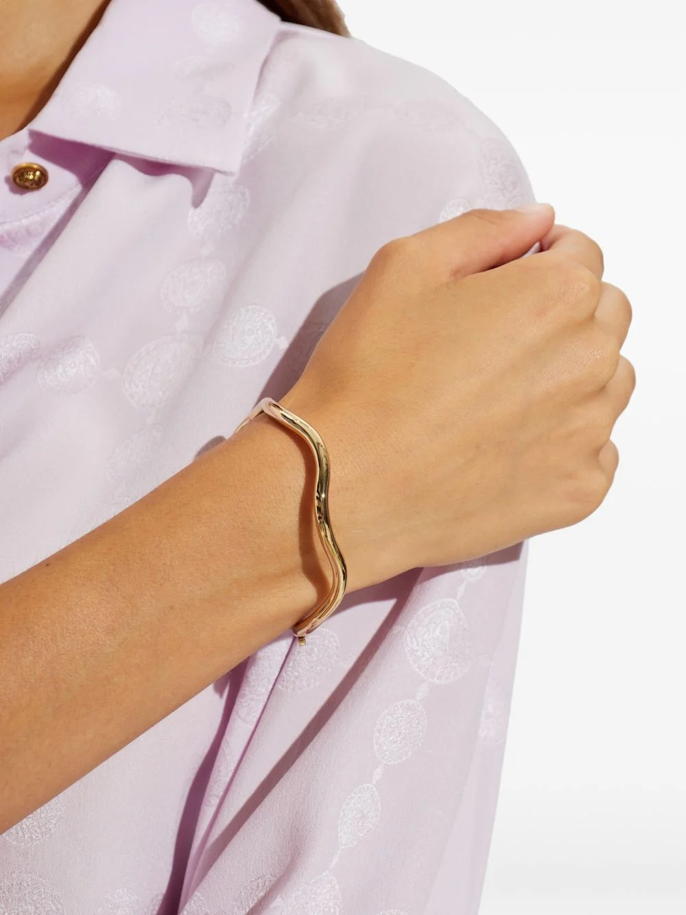 Wave bangle bracelet - 1