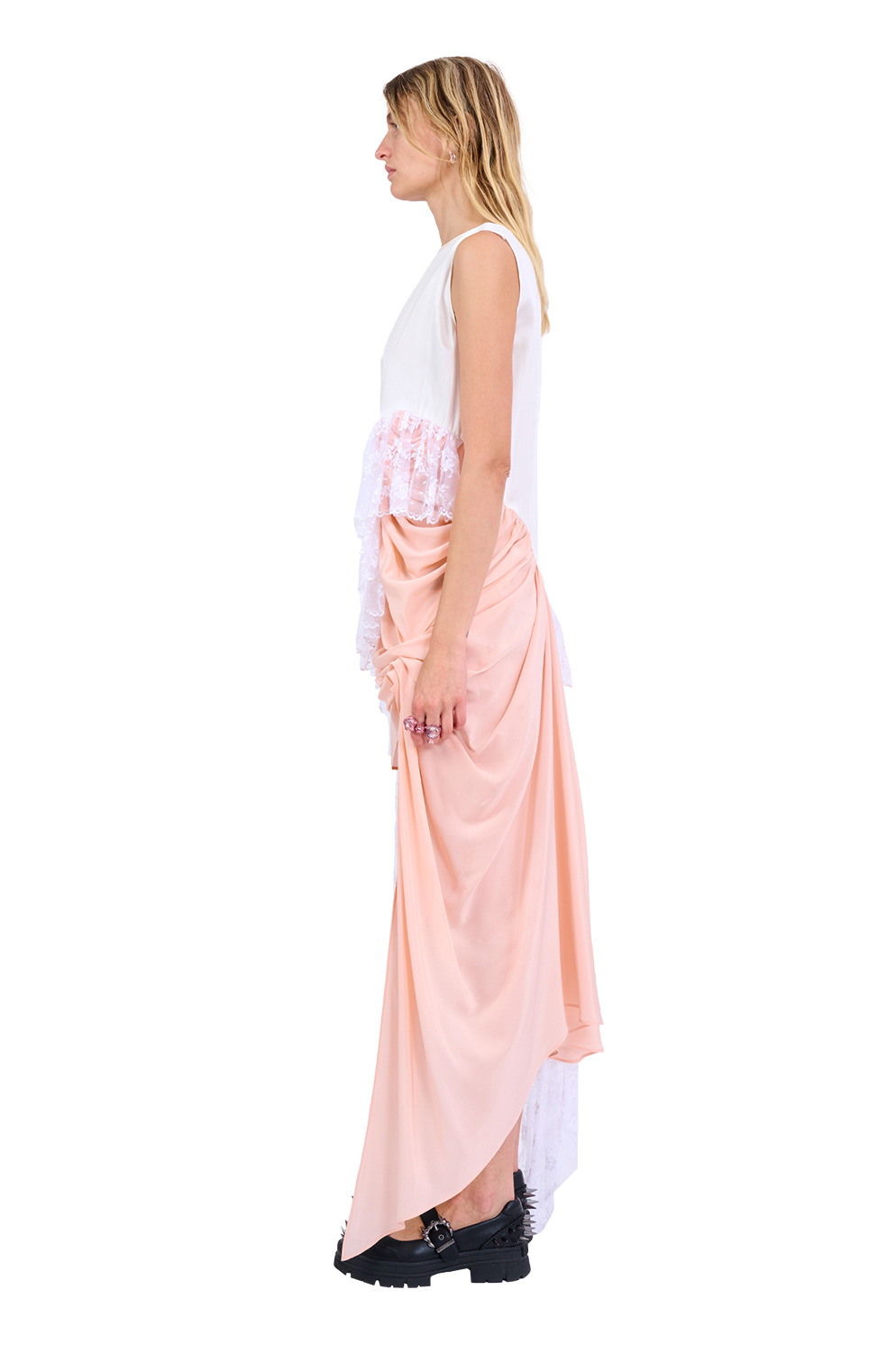 WHITE MELON FANNY DRESS - 6
