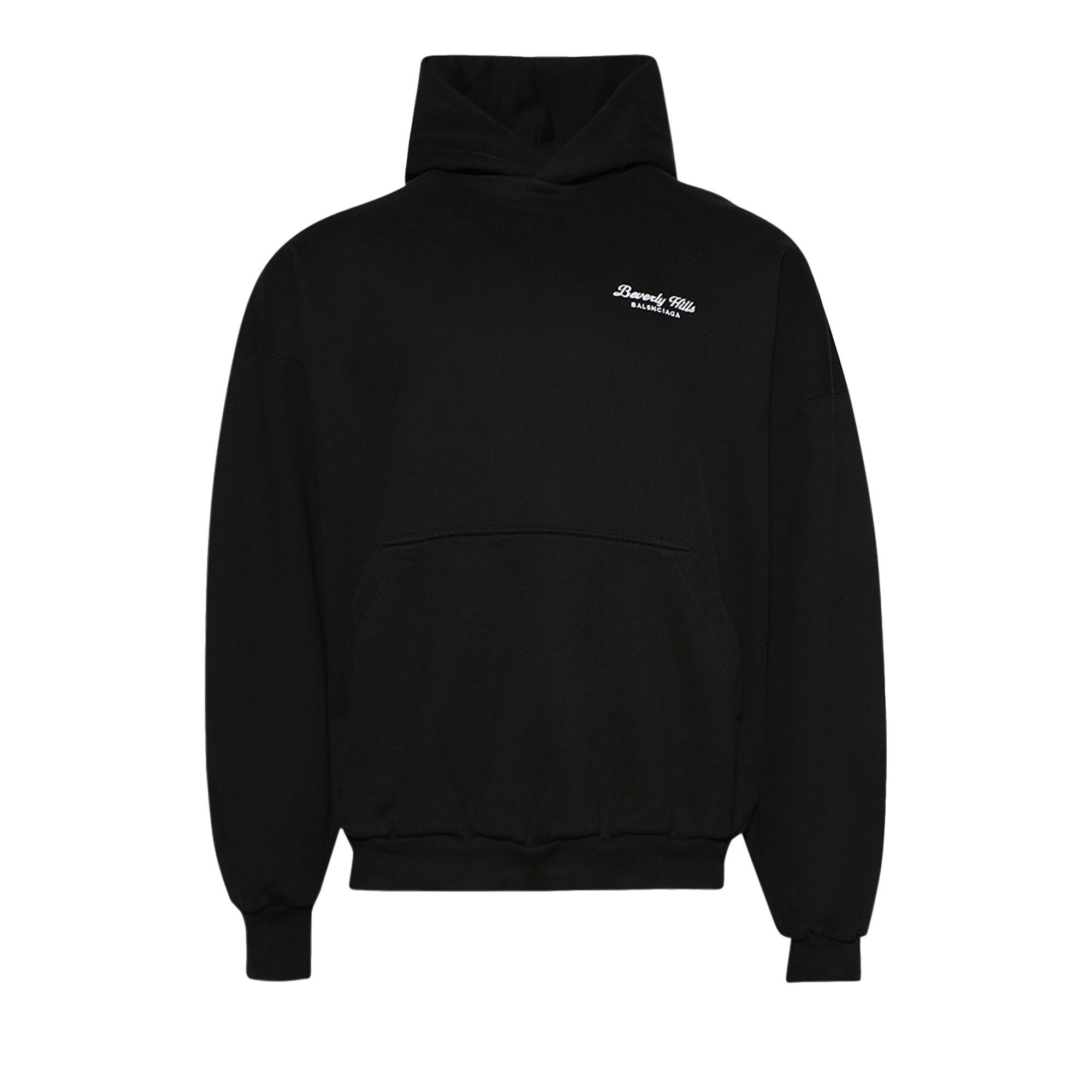 Balenciaga Beverly Hills Oversized Hoodie 'Washed Black/White' - 1