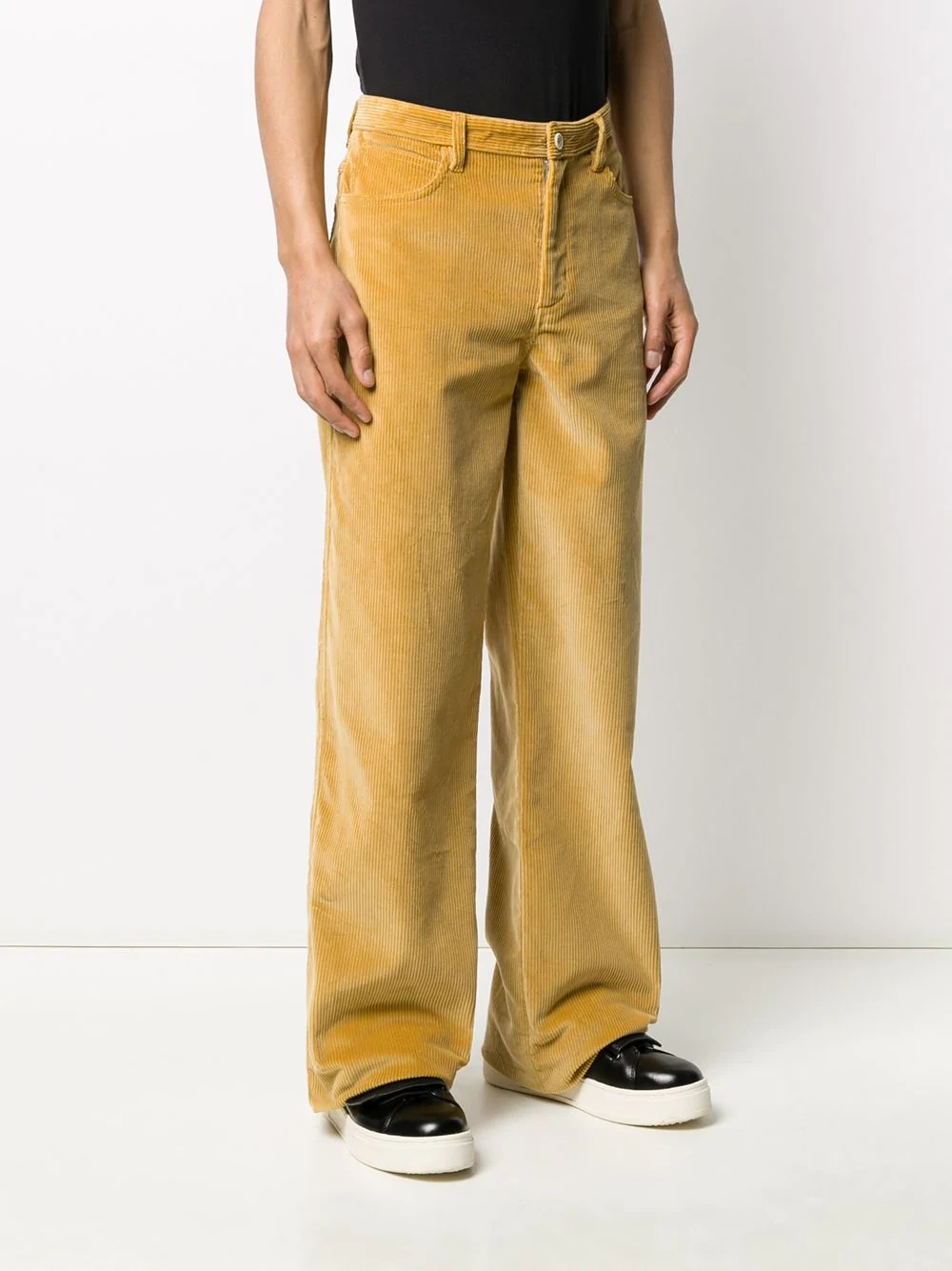 flared leg corduroy trousers - 3