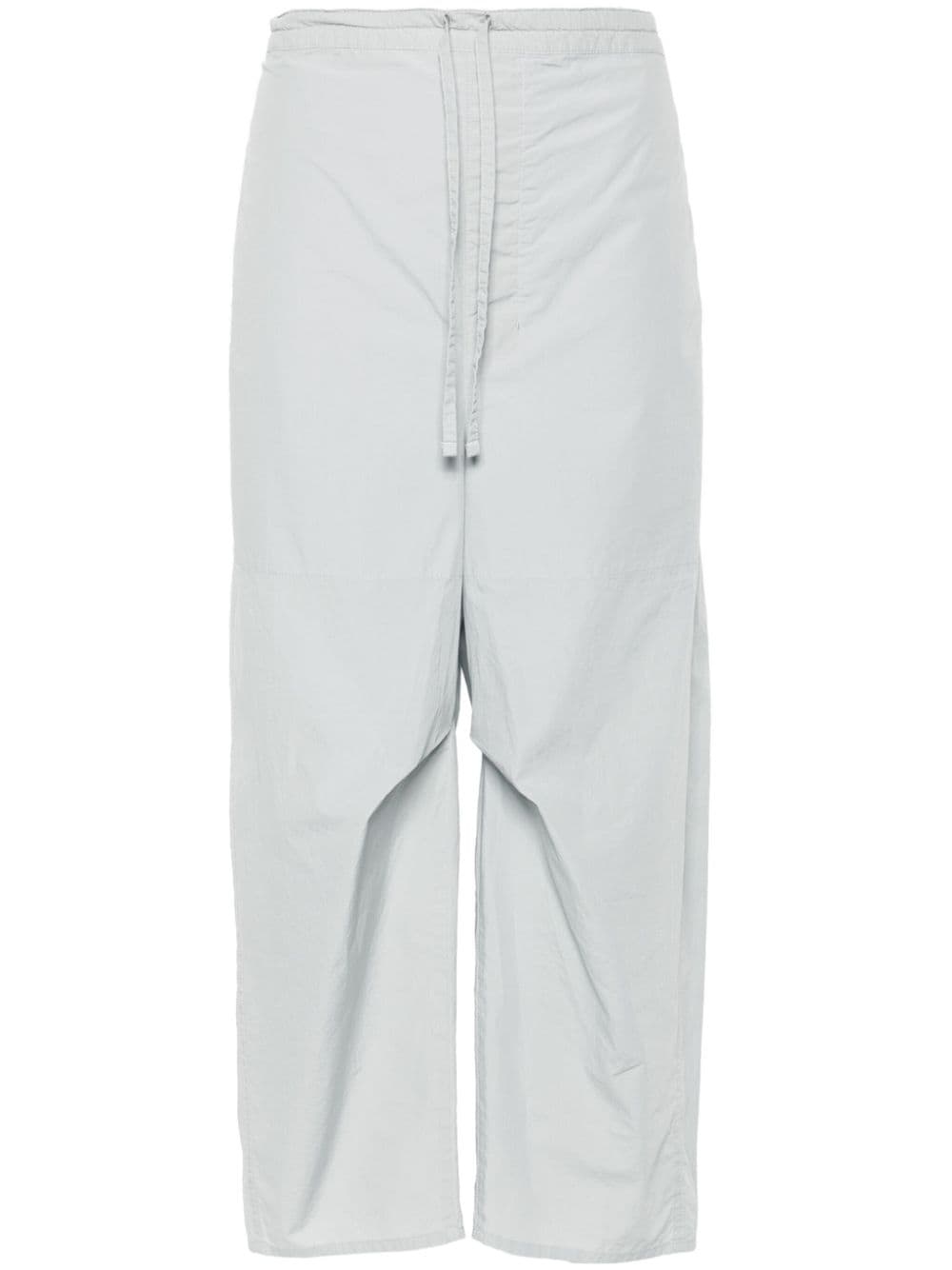 drawstring-fastening cropped trousers - 1