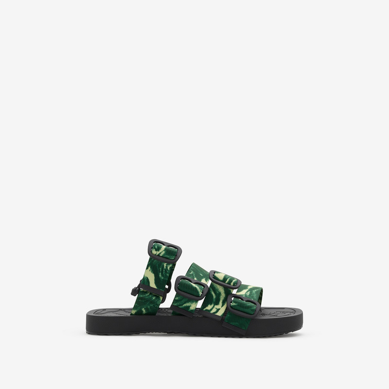 Rose Nylon Strap Sandals - 1