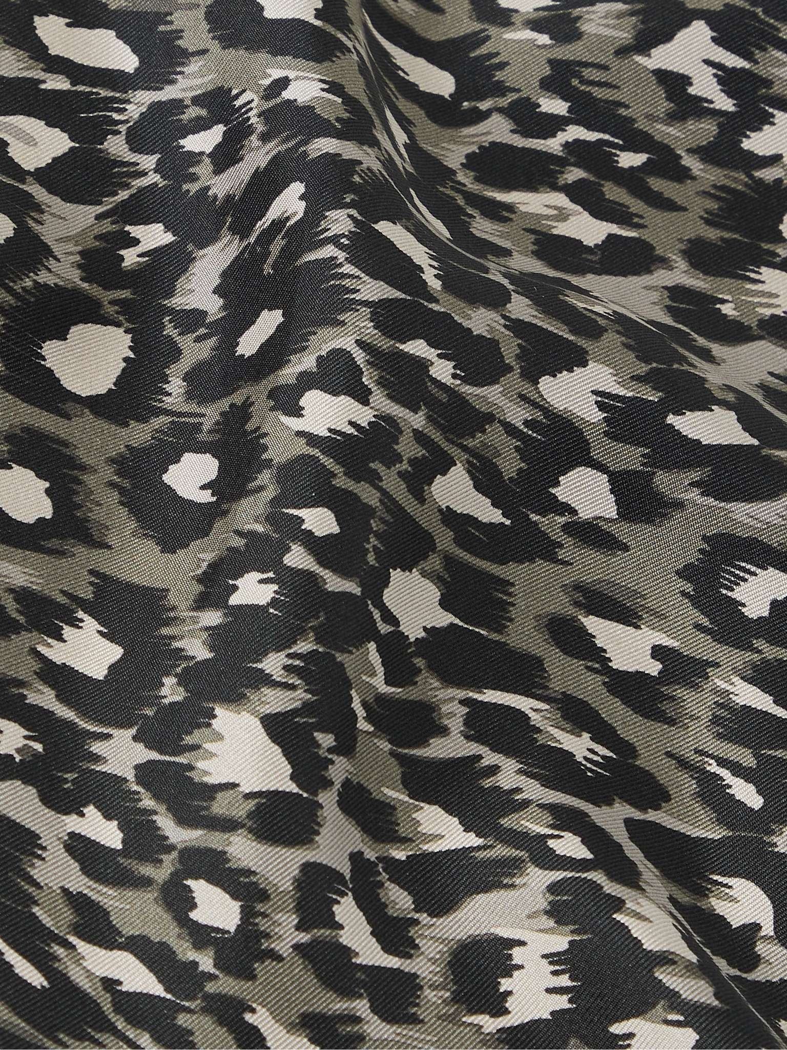 Leopard-Print Silk-Twill Pocket Square - 3